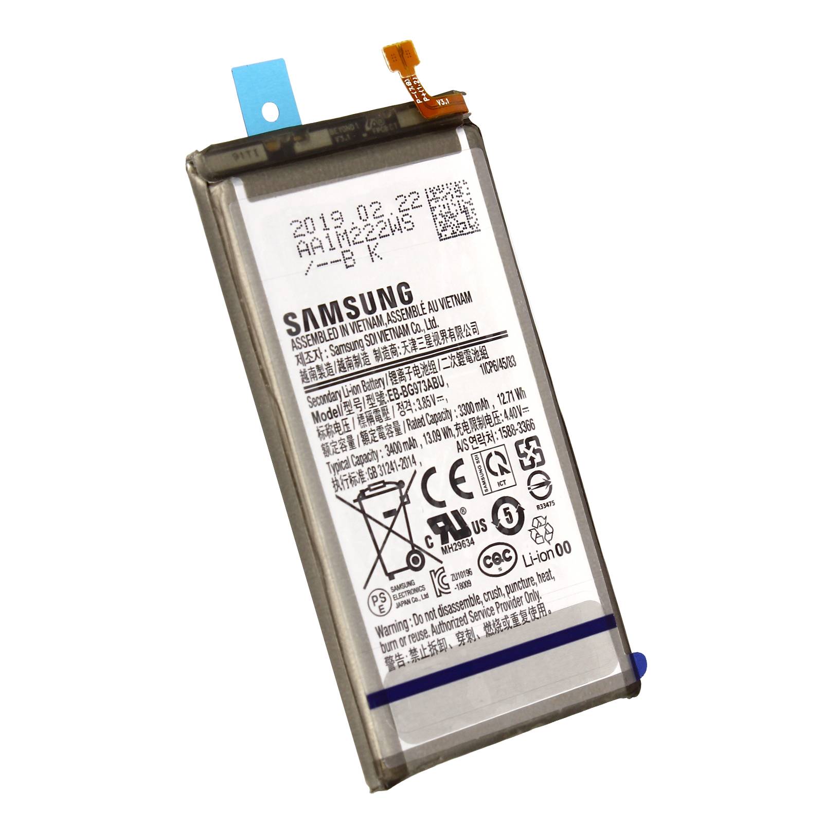 Batterie pour Samsung Galaxy S10 3400 mAh-0