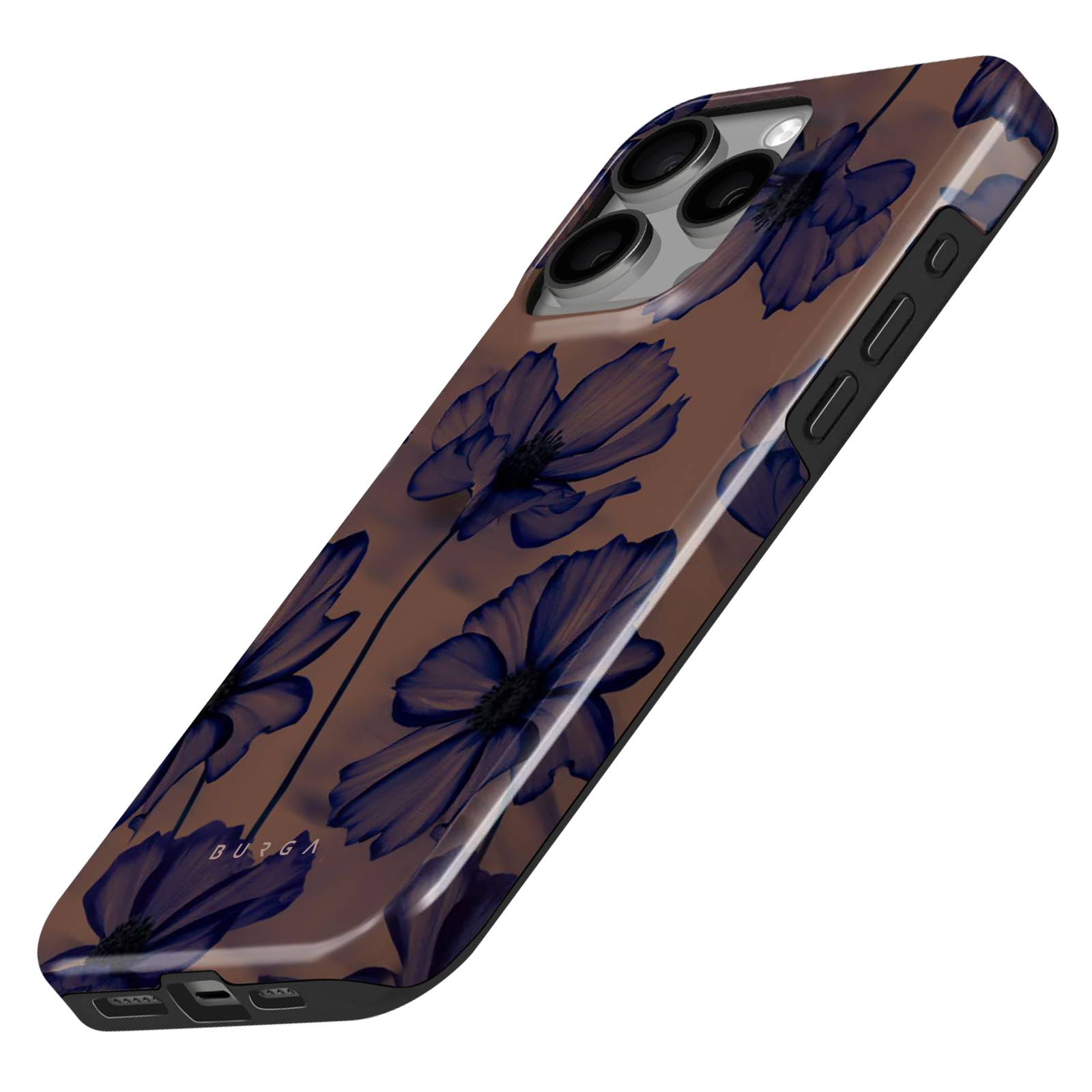Coque MagSafe pour iPhone 15 Pro Élégante Motif Velvet Night-1