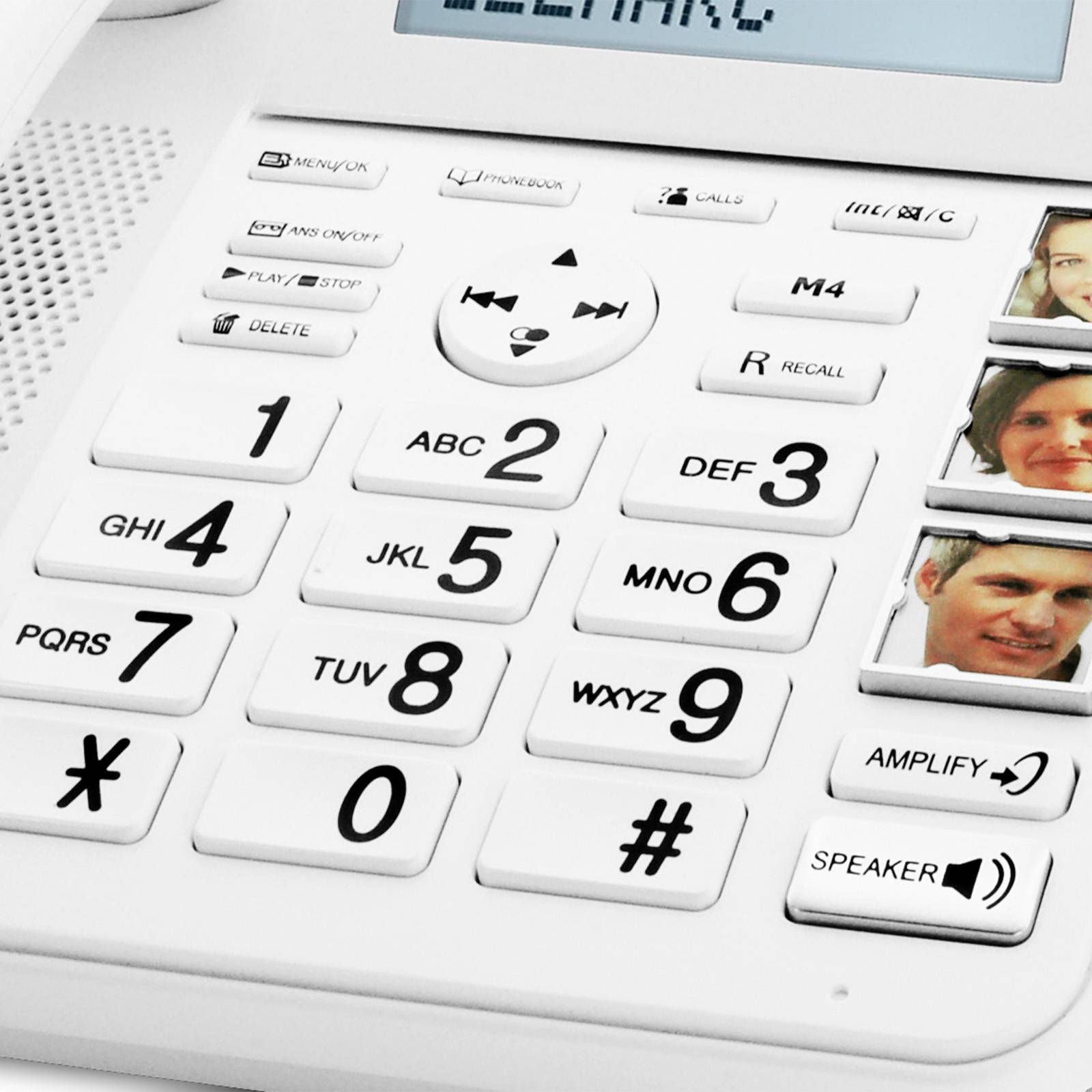 Téléphone Fixe Senior Amplifié + Combiné Additionnel Répondeur-4