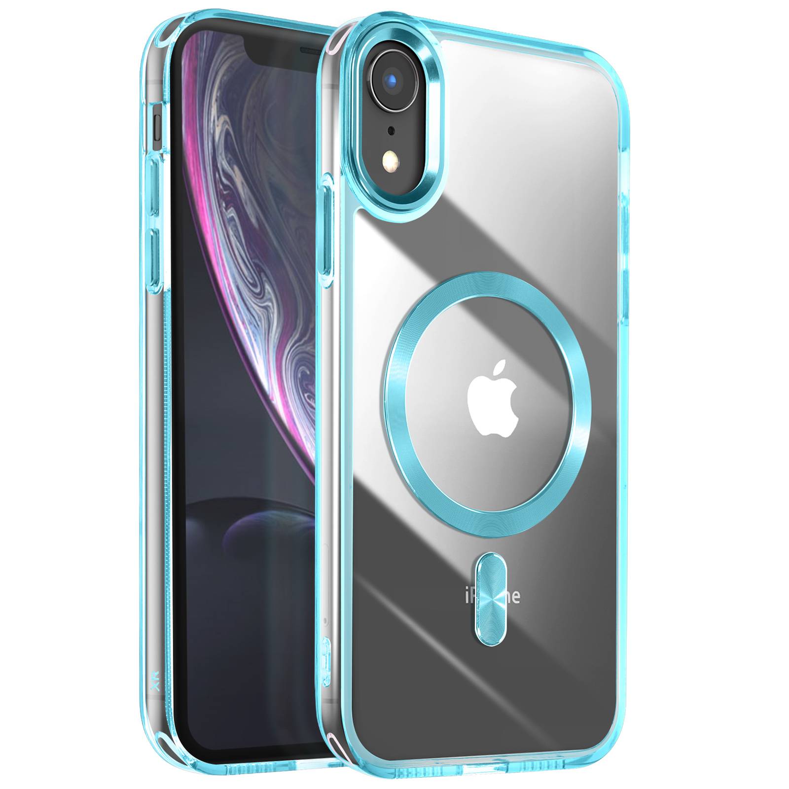 Coque MagSafe pour iPhone XR Dos Cristal Color-0