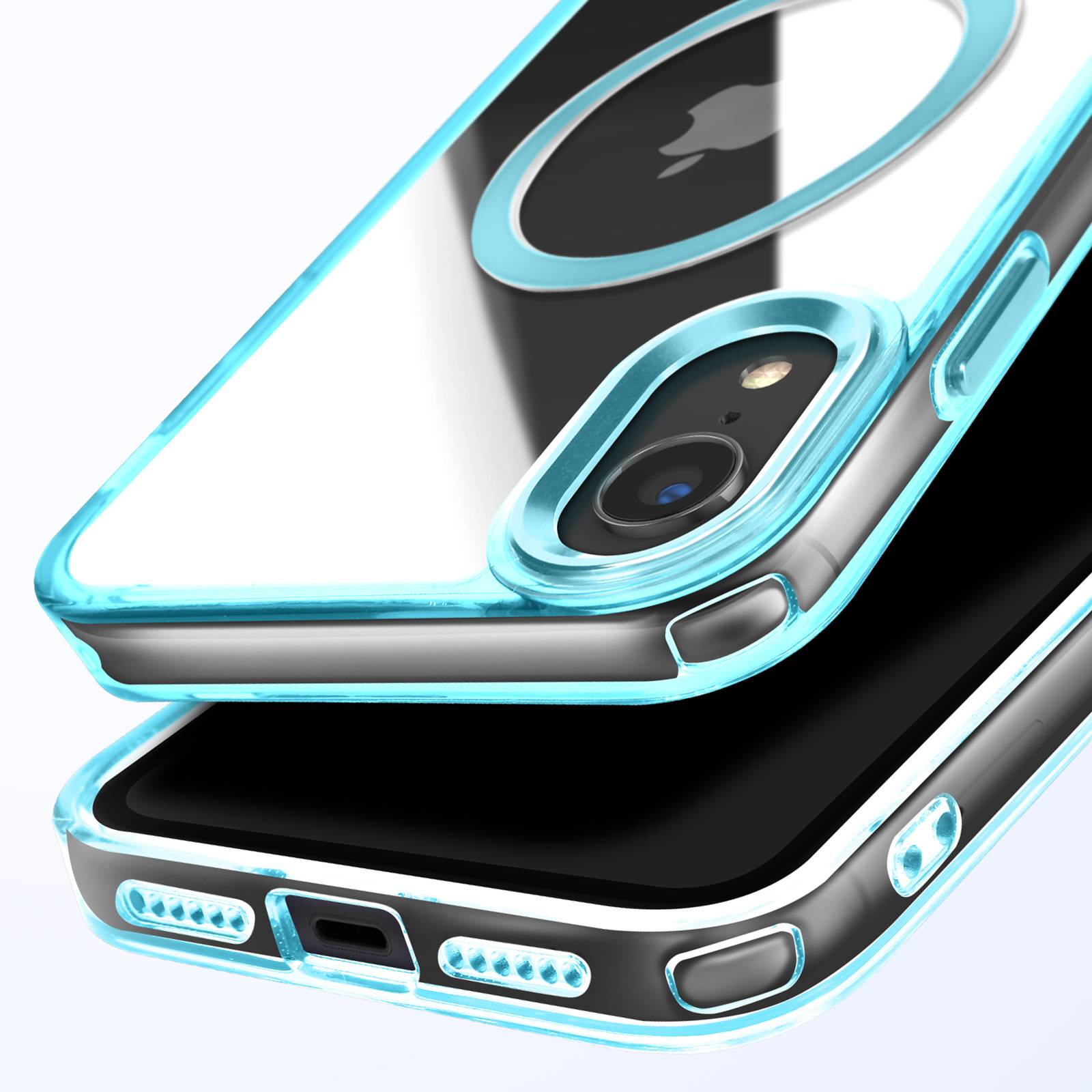 Coque MagSafe pour iPhone XR Dos Cristal Color-1
