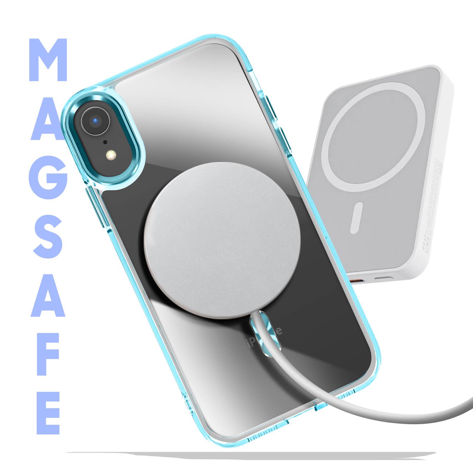 Coque MagSafe pour iPhone XR Dos Cristal Color-2