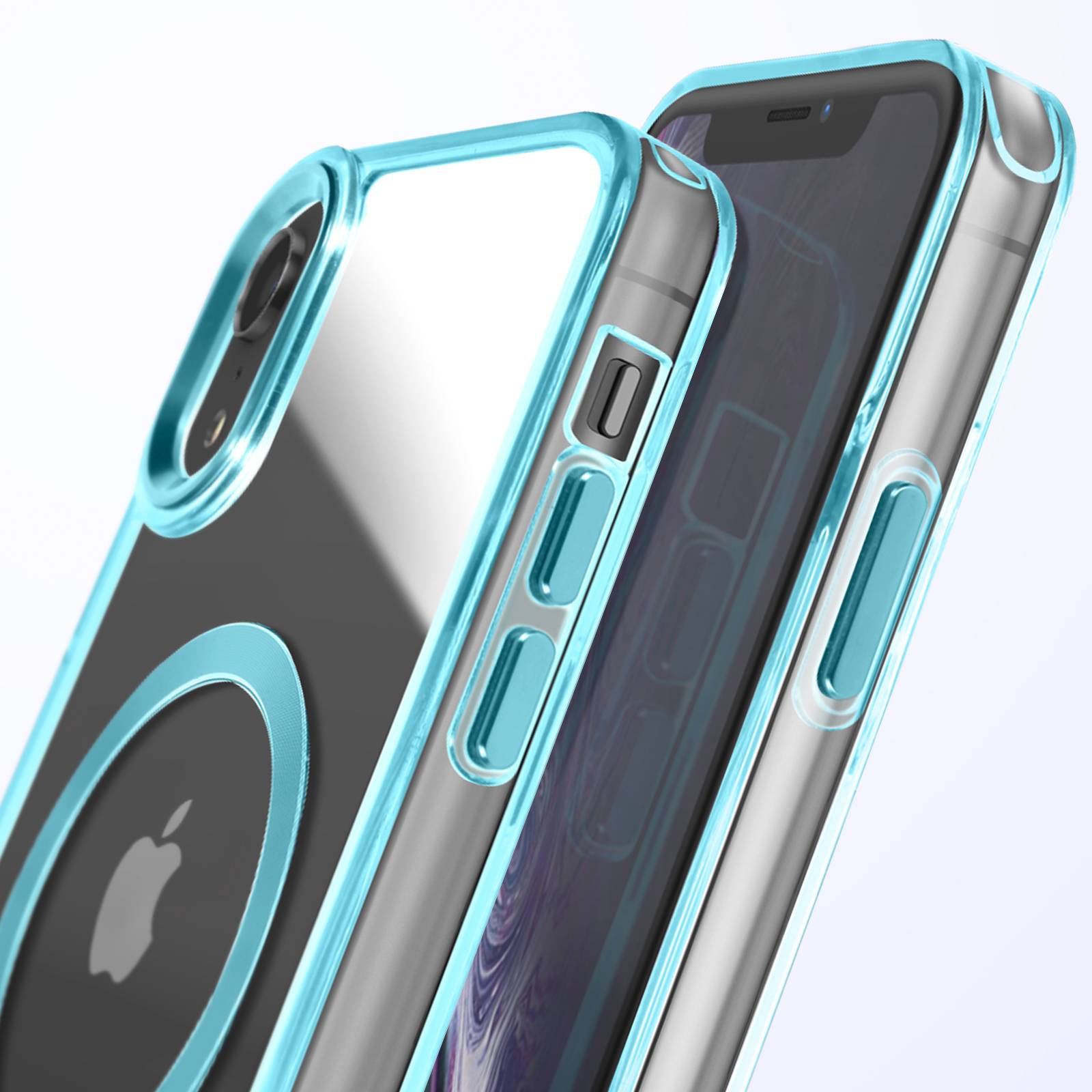 Coque MagSafe pour iPhone XR Dos Cristal Color-3