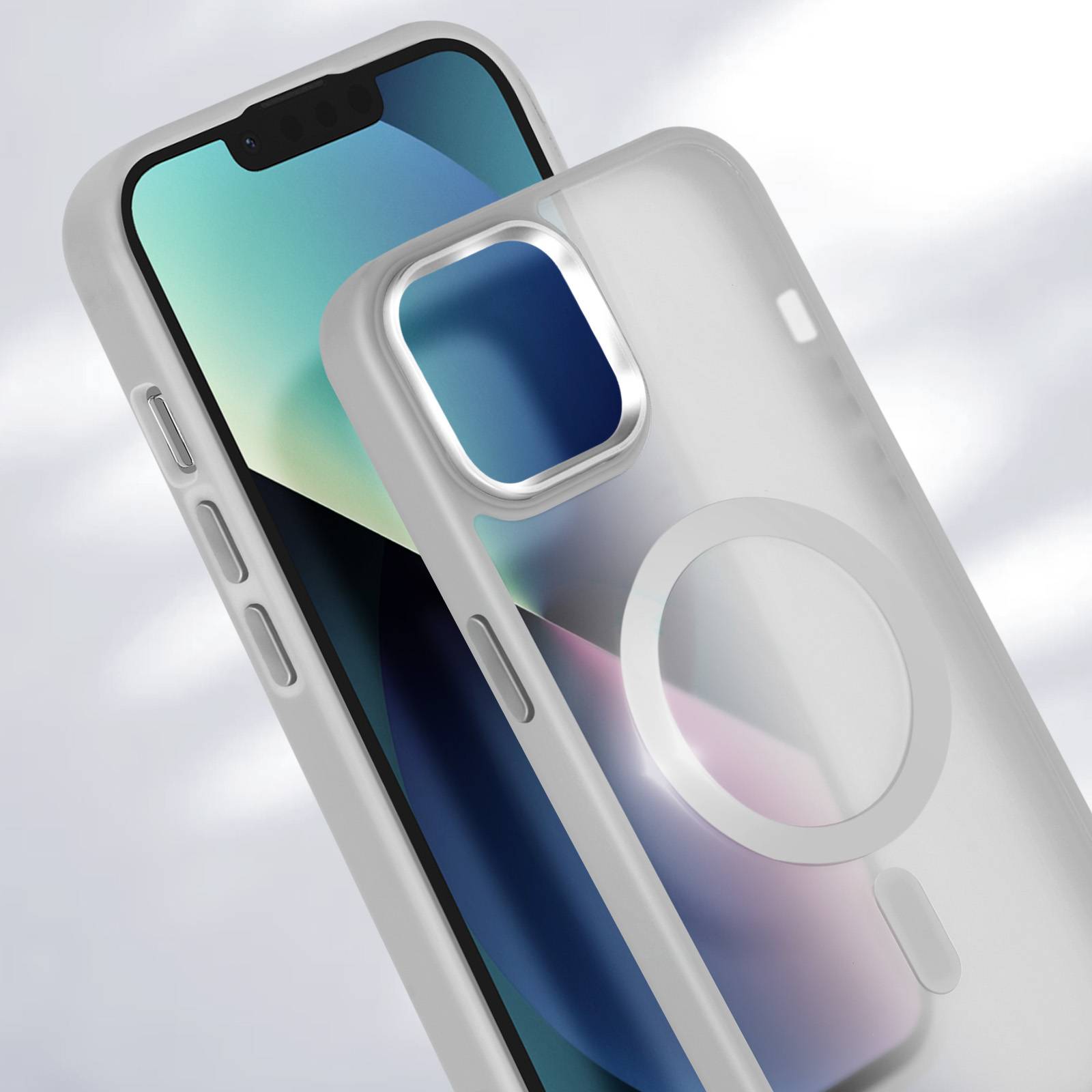 Coque MagSafe pour iPhone 13 Dos Mat Givré Contour-4