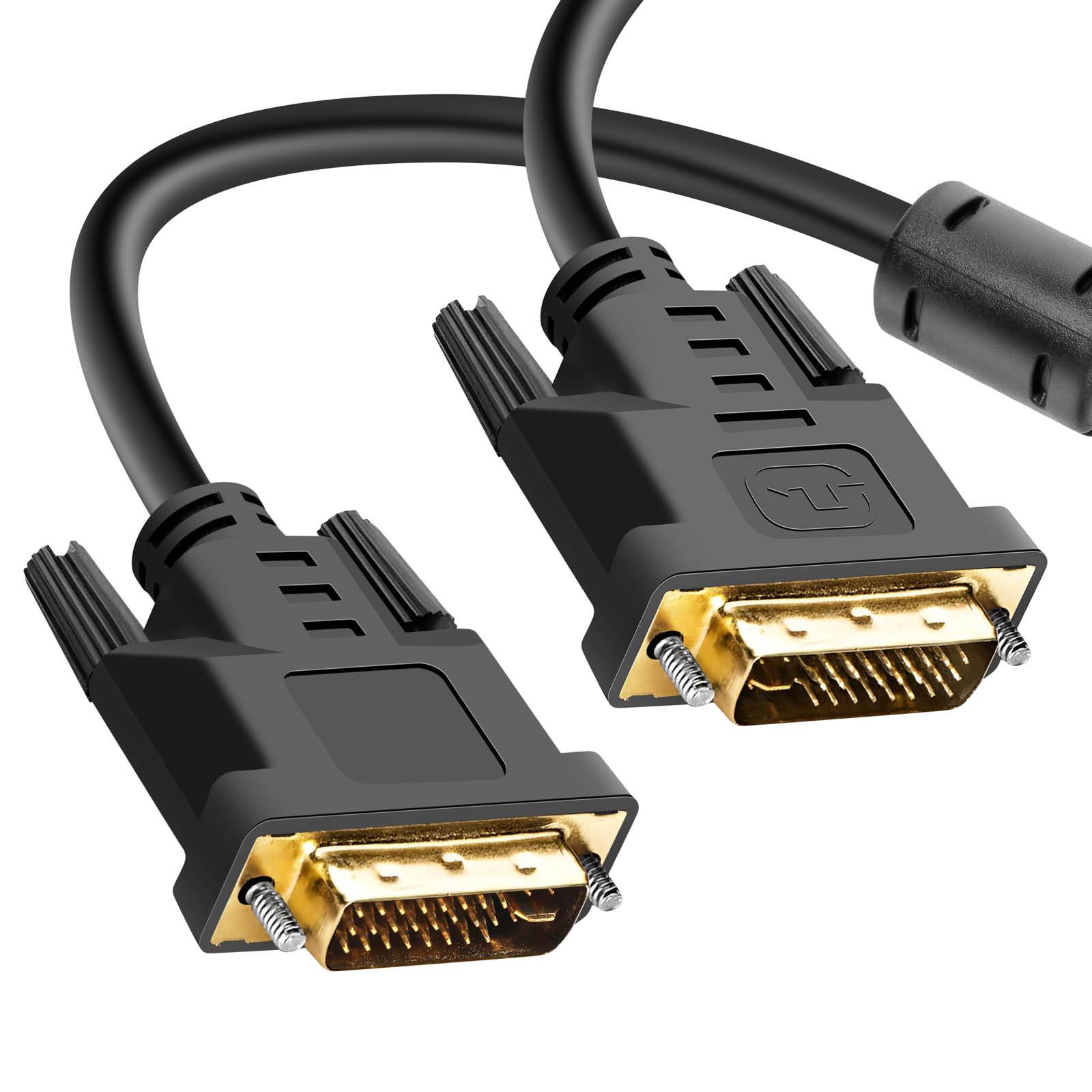 Câble Vidéo DVI-I 24+5 Mâle / Mâle Full HD 1.8m Connecteurs Plaqués Or-0