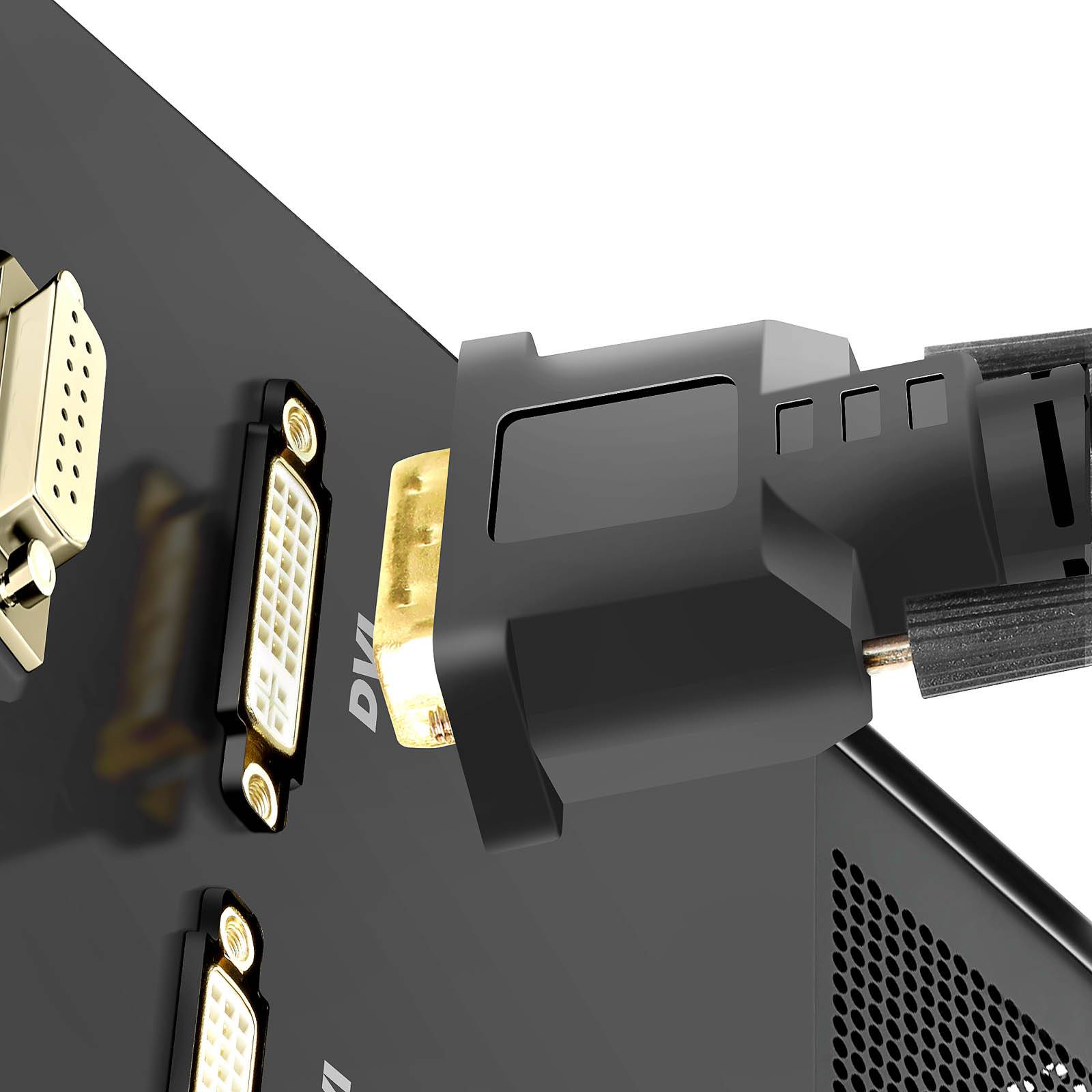 Câble Vidéo DVI-I 24+5 Mâle / Mâle Full HD 1.8m Connecteurs Plaqués Or-4