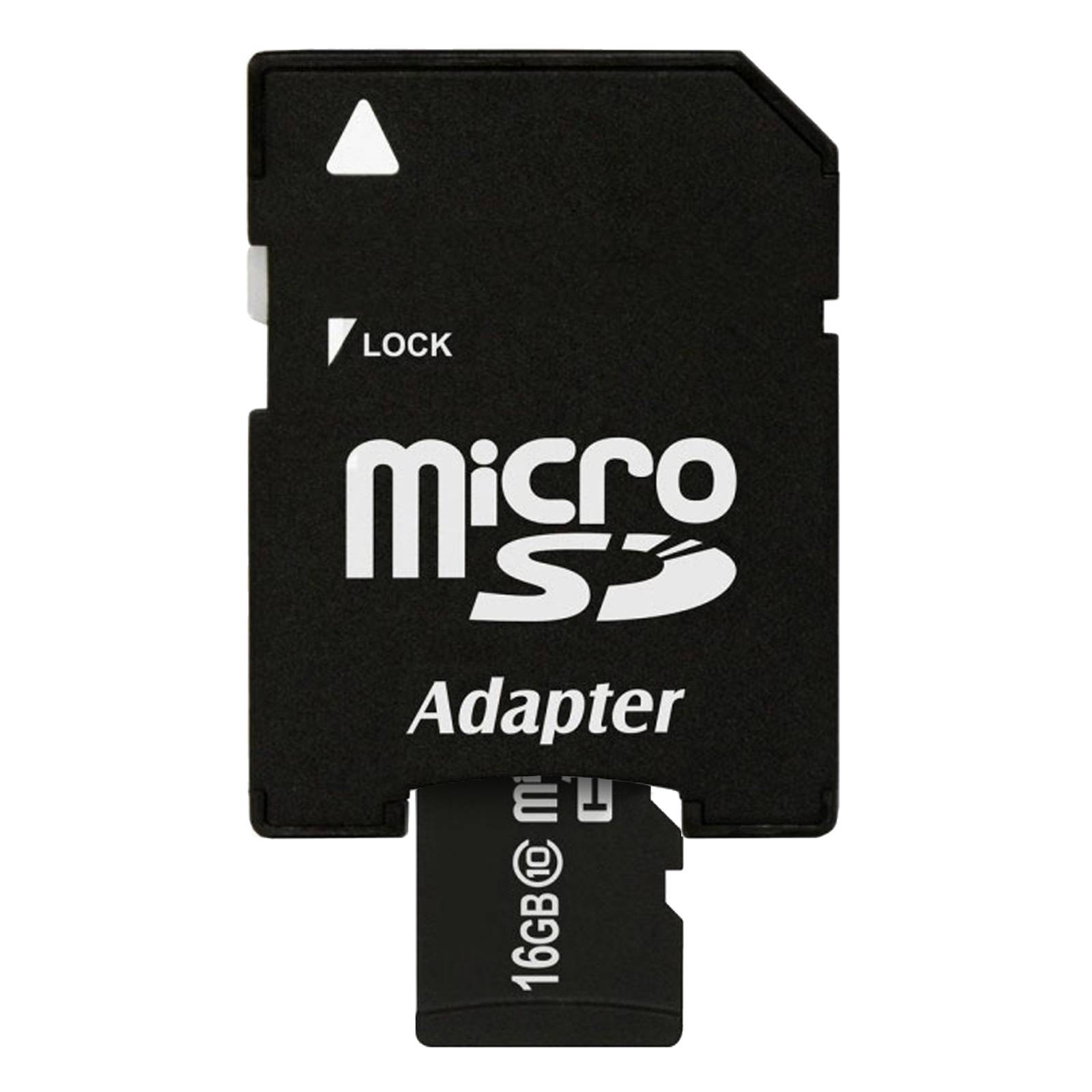 Carte mémoire Micro-SD 16Go classe 10 + Adaptateur SD-1