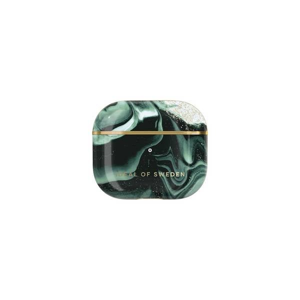 Coque pour AirPods 3 Modèle Golden Olive Marble Attrayante