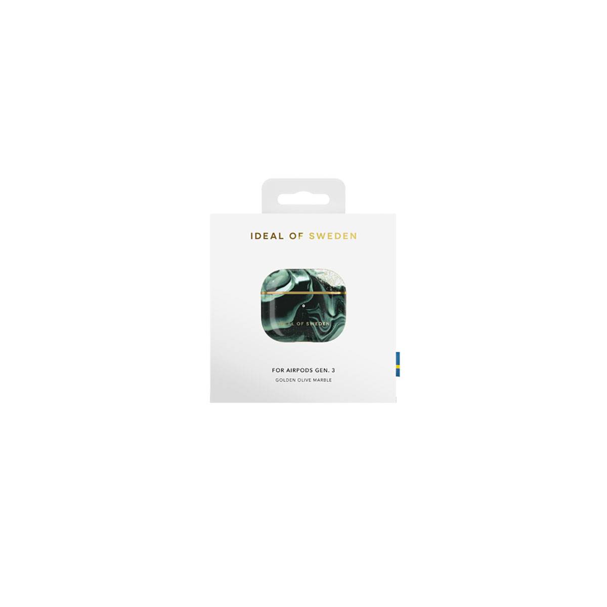 Coque pour AirPods 3 Modèle Golden Olive Marble Attrayante-2
