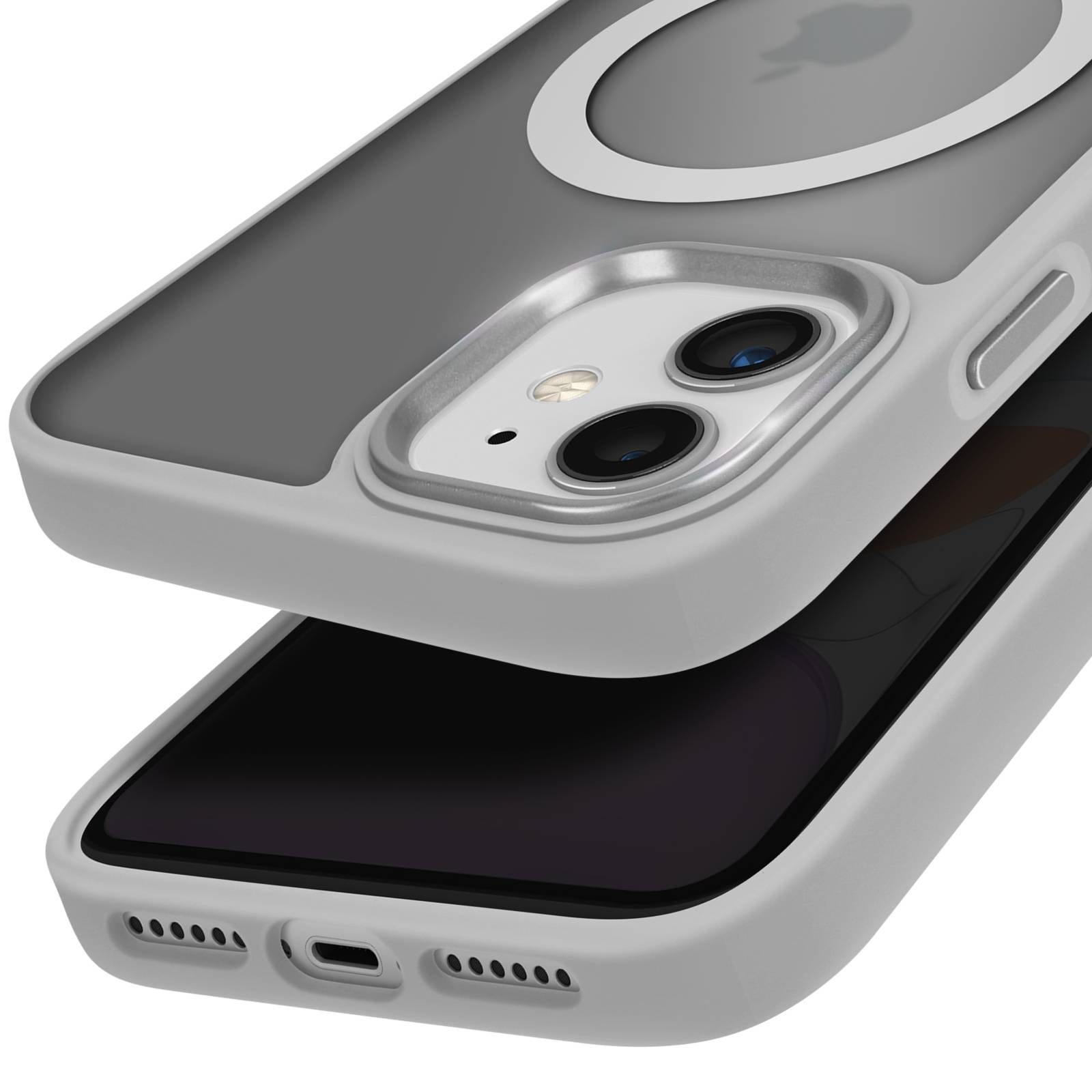 Coque MagSafe pour iPhone 11 Dos Mat Givré Contour-1