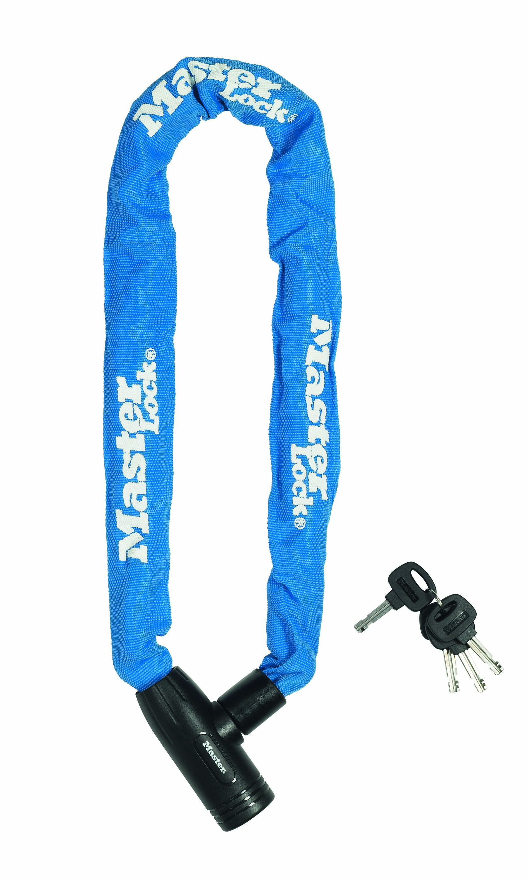 MASTER LOCK Chaîne Antivol Vélo [Clé] [90 cm Chaîne] [Bleu] 8391EURDPROCOLB-0