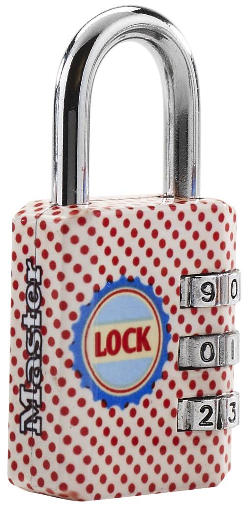 Master Lock 1509EURDAST Cadenas à Combinaison avec Motif Imprimé, Couleur Aléatoire, 6,2 x 3,2 x 1,4 cm-2