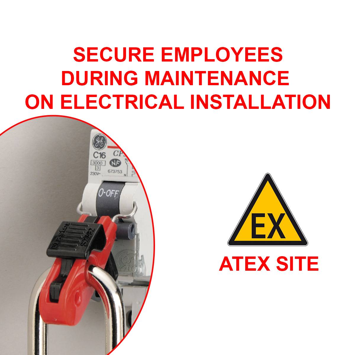 S2392 Mini Bloque Disjoncteur pour Consignation Electrique et Interrupteur Standard ISO/DIN, Interrupteurs jusqu'à 13 mm-0