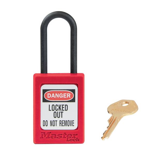 Master Lock S32RED Cadenas de Consignation en Thermoplastique Diélectrique pour Installations Electriques
