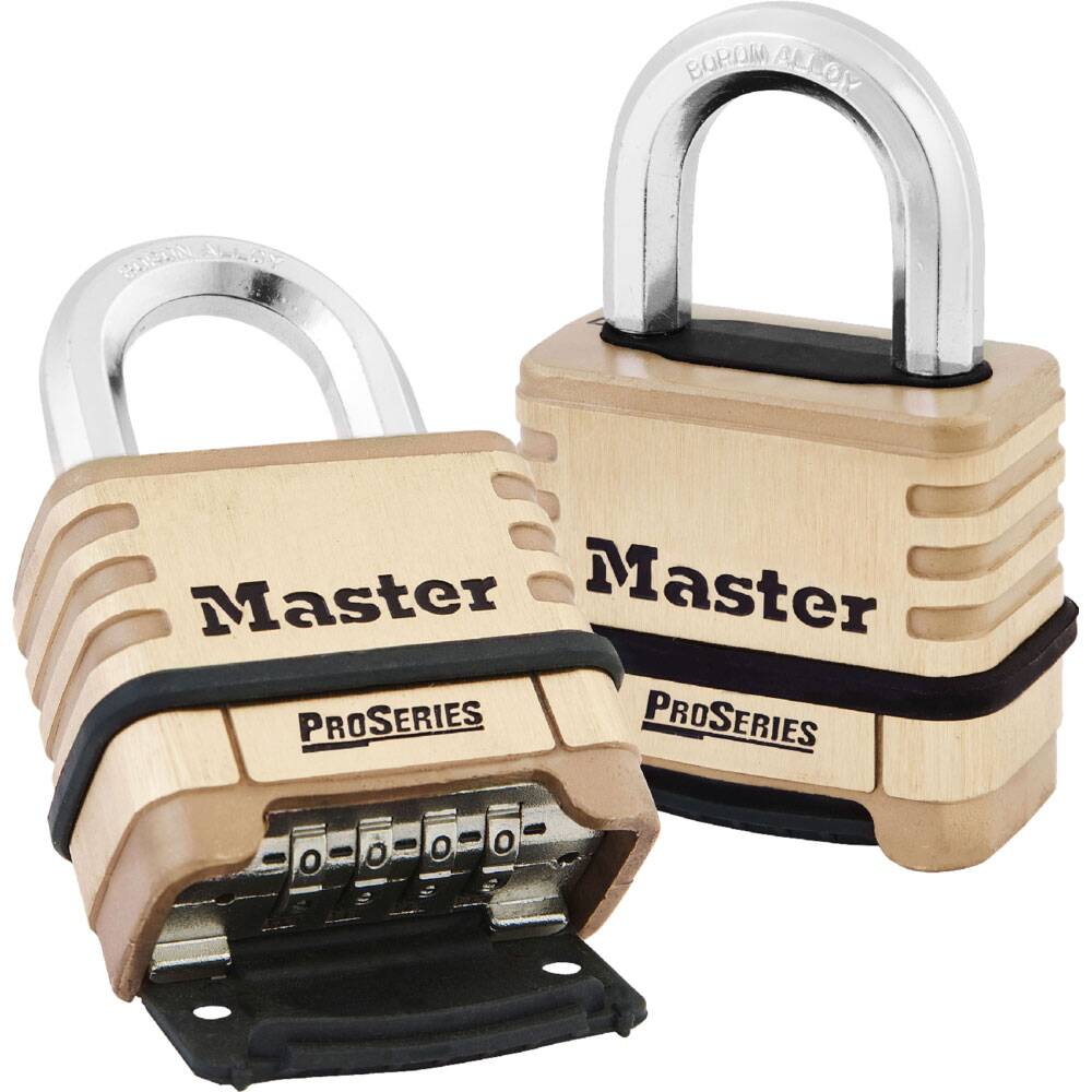 Cadenas Pro Series à combinaison reprogrammable - corps en laiton - anse en alliage de bore-0