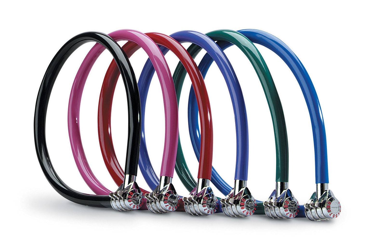 MASTER LOCK Cable Antivol Vélo [55 cm Câble] [Combinaison] [Extérieur] [Couleur Aléatoire] 8631-2