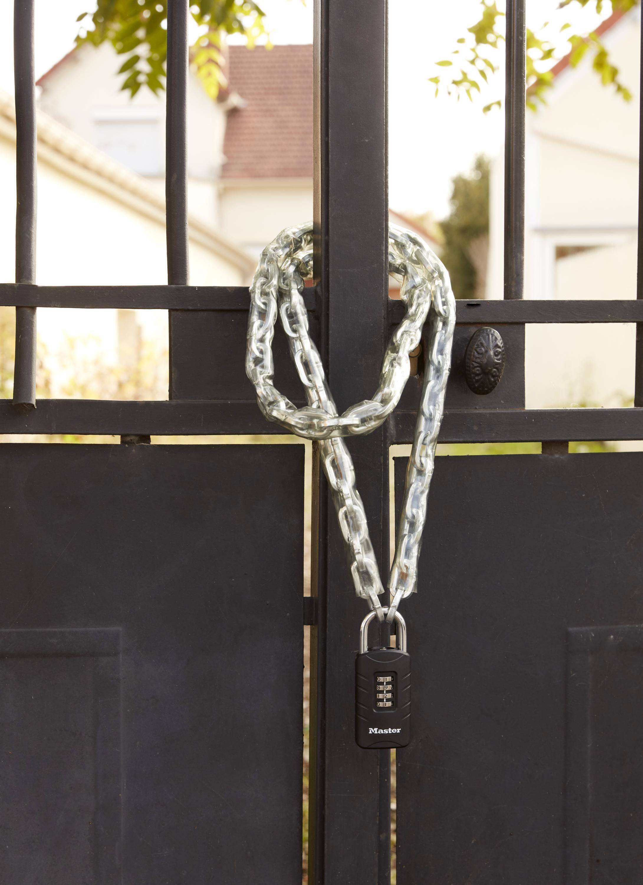Master Lock 656EURDBLK Cadenas à combinaison avec clé de secours pour un usage extérieur, 120 x 48 x 20 mm-3