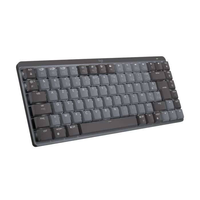 Logitech Master 920-010774, Sans fil, RF sans fil + Bluetooth, Clavier mécanique, AZERTY, LED, Graphite-0