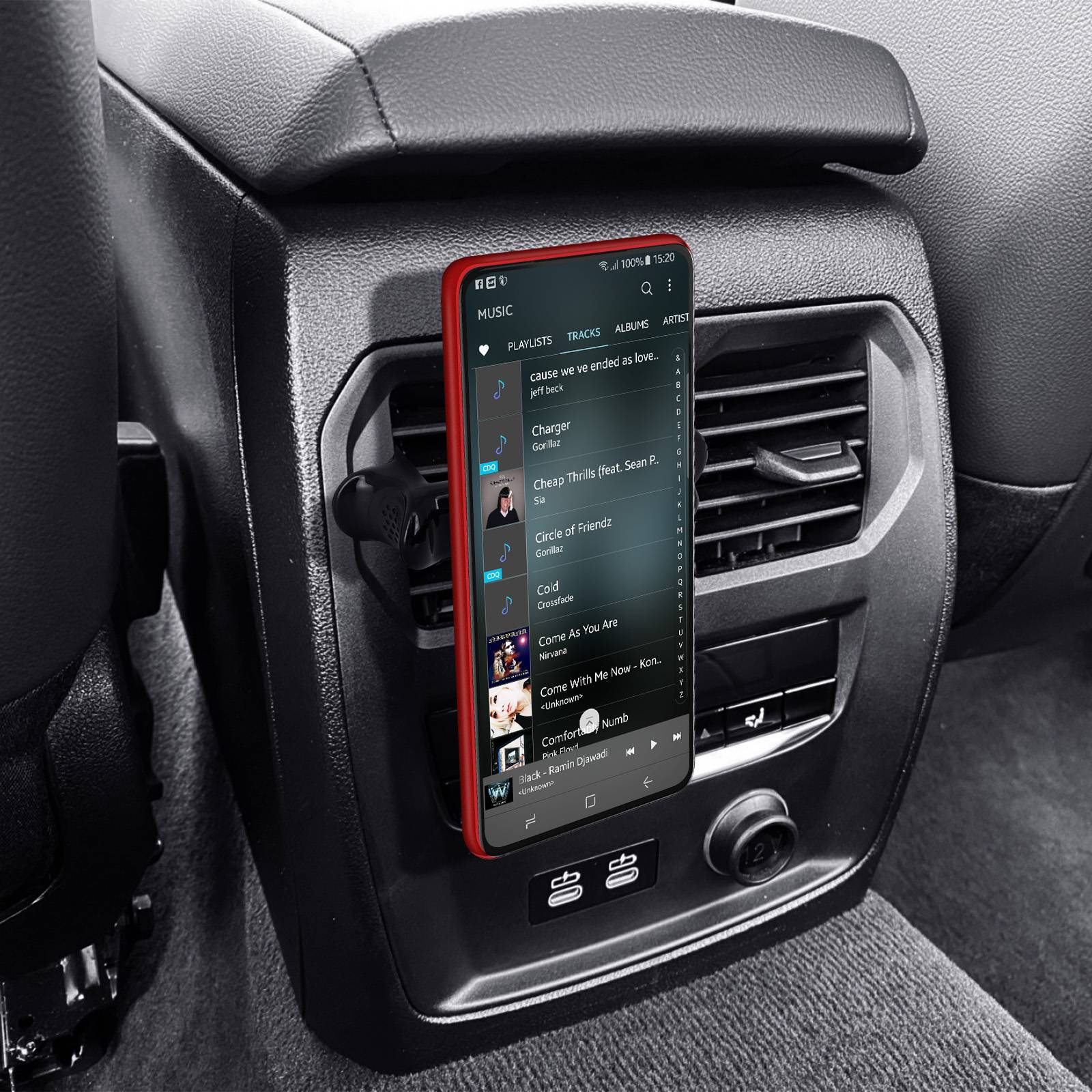 Support voiture Magnétique Smartphone Grille d'aération ronde-2