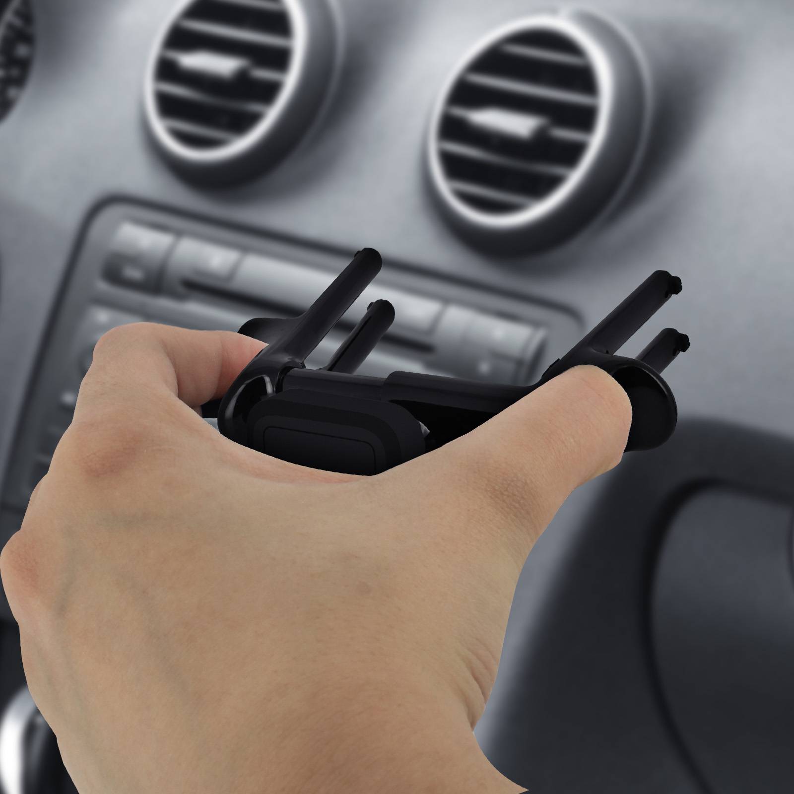 Support voiture Magnétique Smartphone Grille d'aération ronde-4