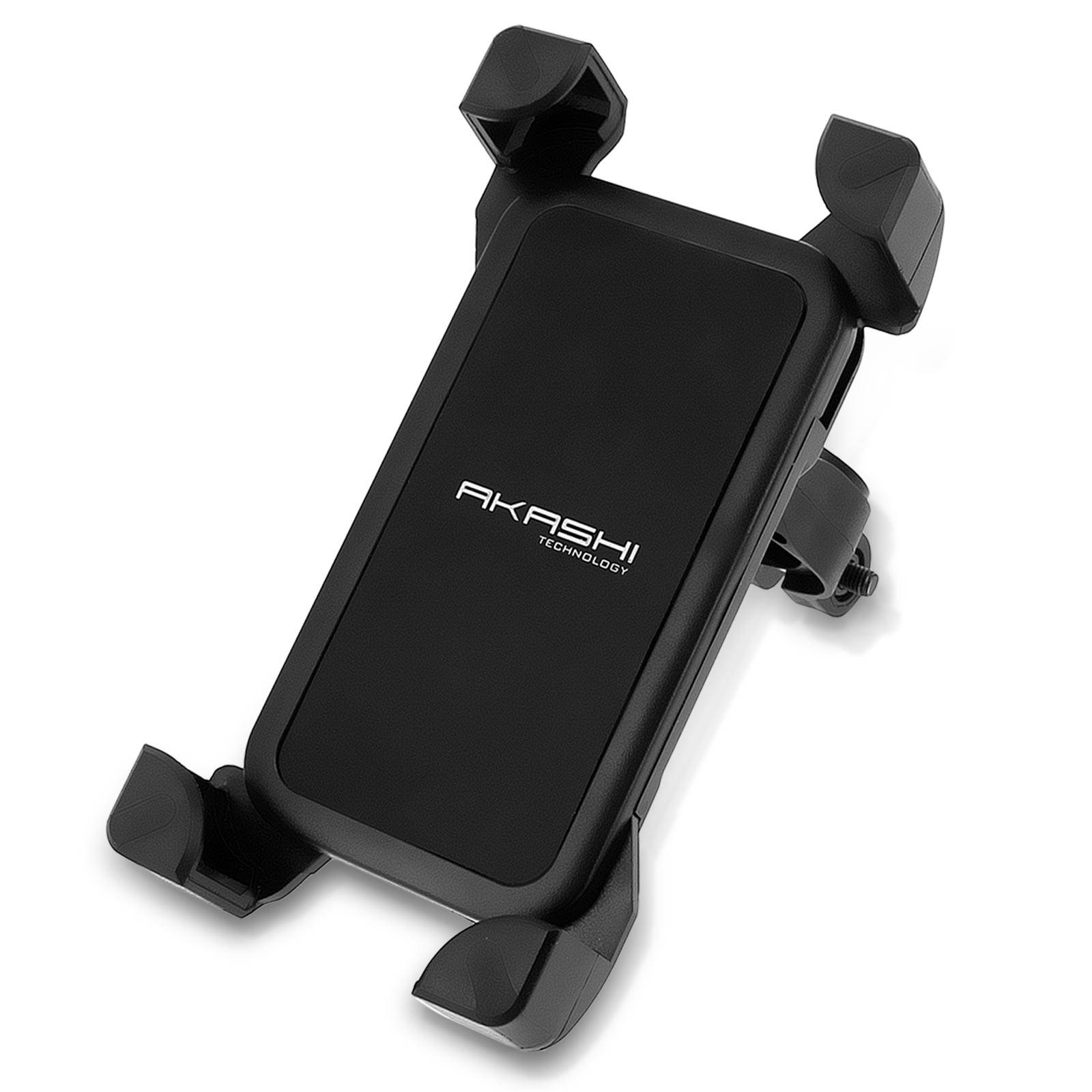 Support 2 Roue pour Smartphone Tablette 6,8" Fixation Guidon Rotatif 360°-0