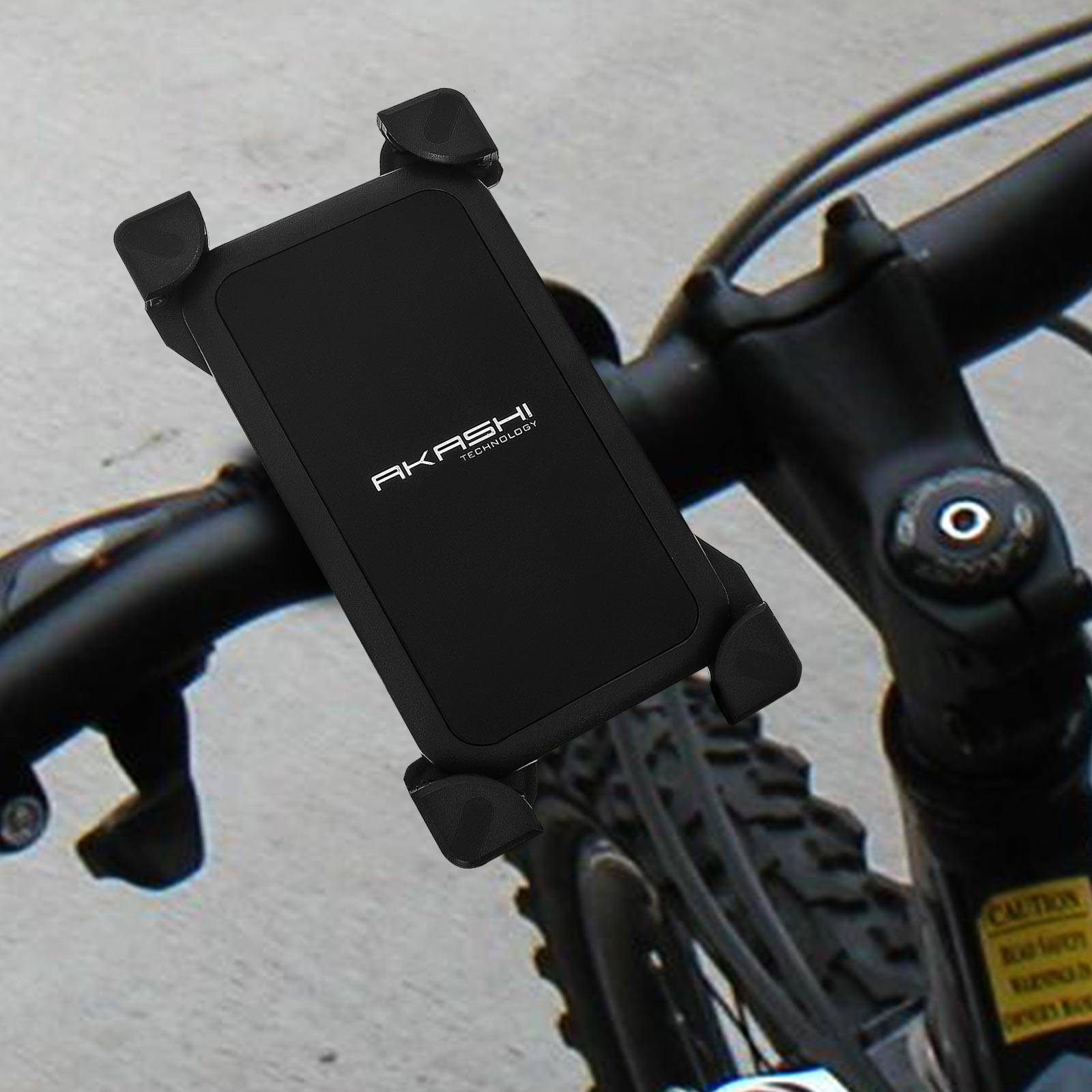 Support 2 Roue pour Smartphone Tablette 6,8" Fixation Guidon Rotatif 360°-2