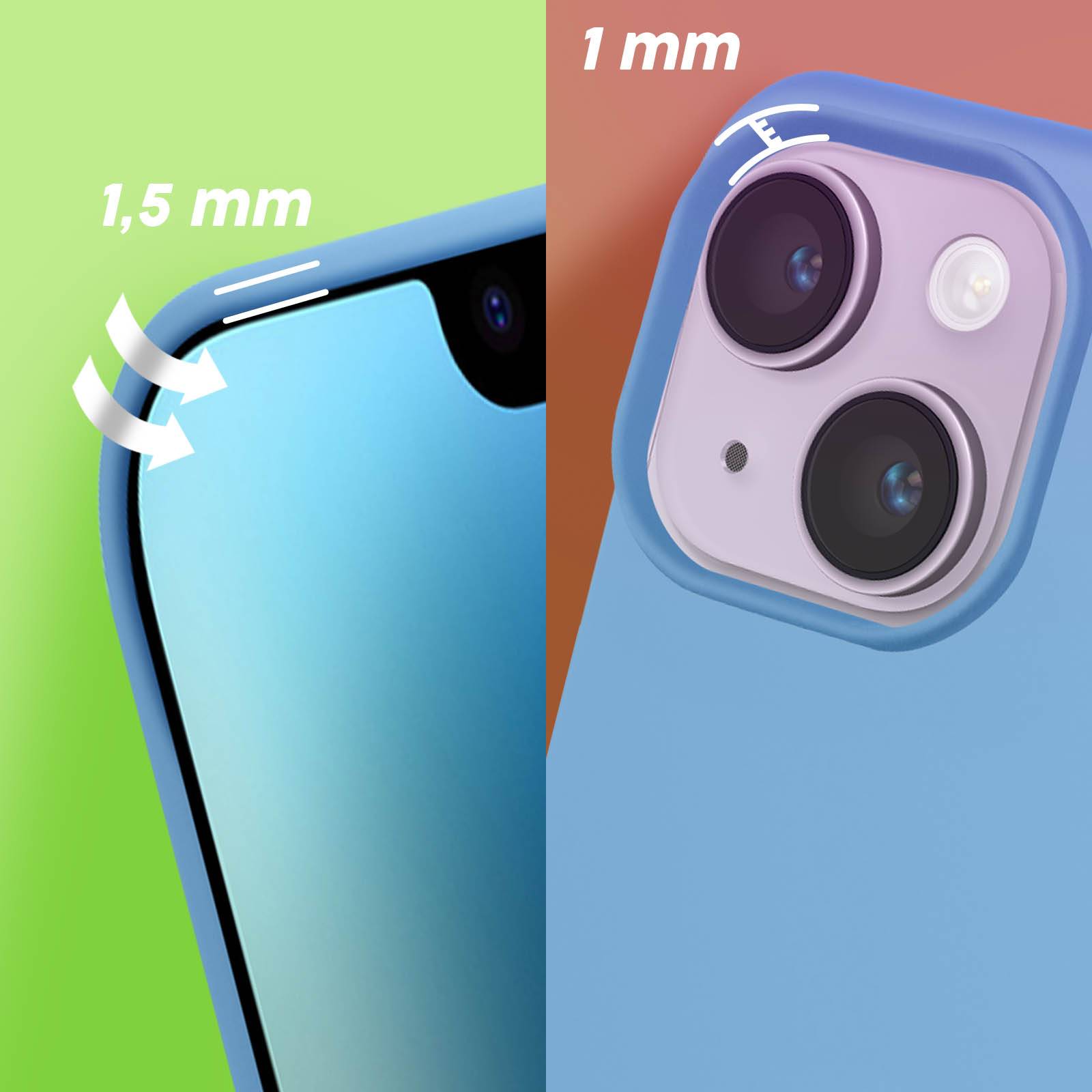 Coque pour iPhone 14 Hybride Semi-rigide Fine Intérieur Doux-4