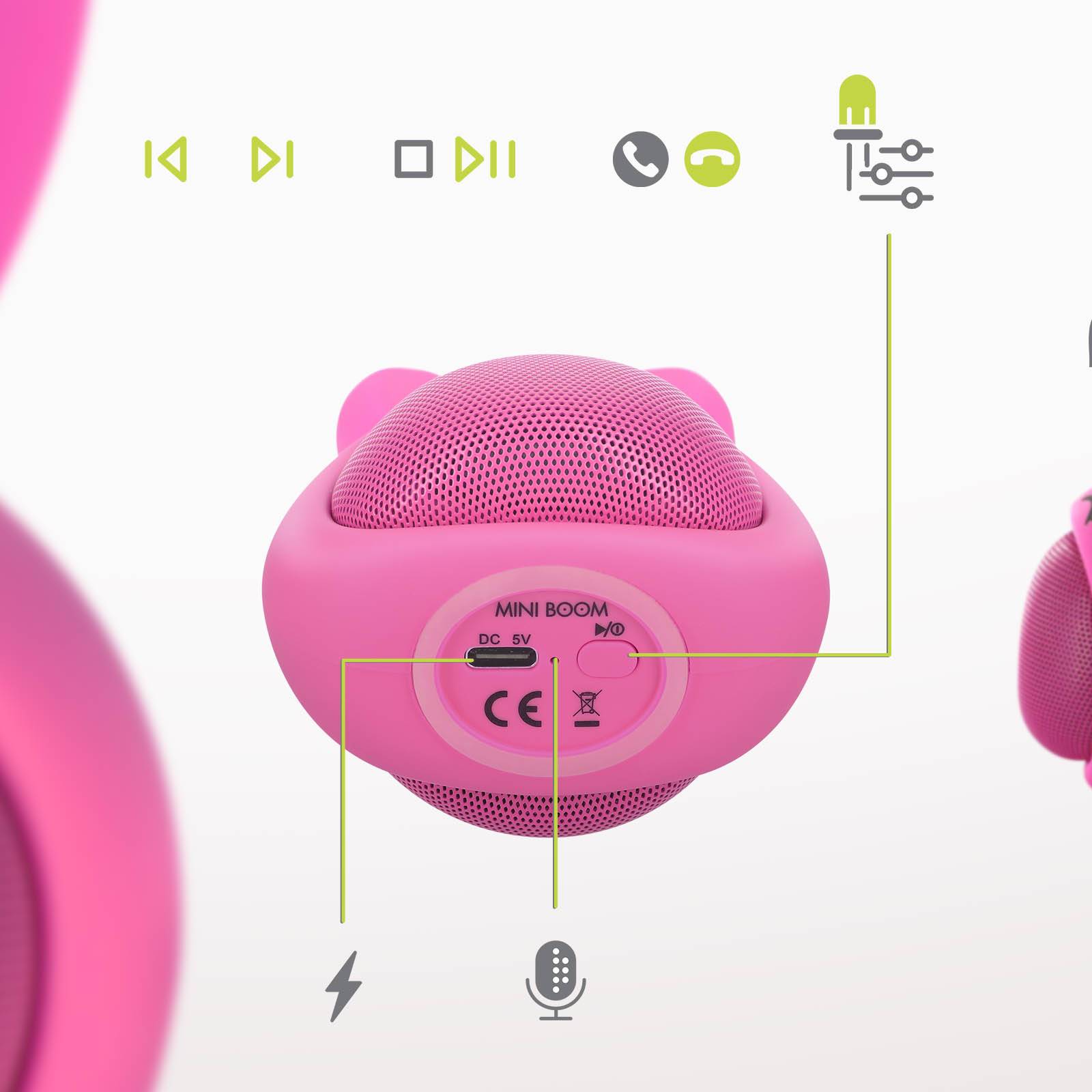 Enceinte Bluetooth 3W Autonomie 3h Design Lapin Lumineux-3