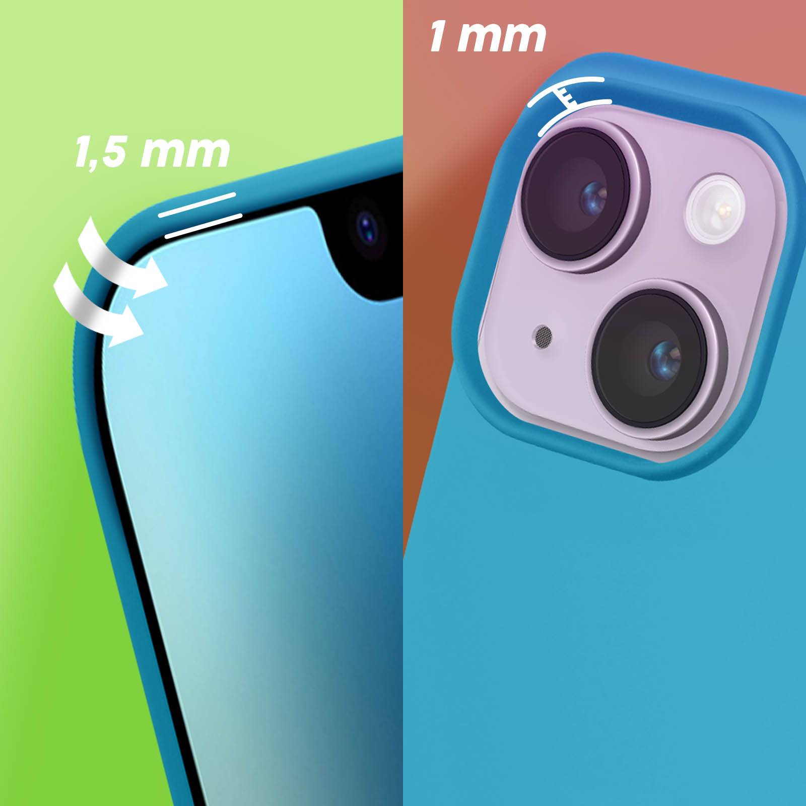 Coque pour iPhone 14 Hybride Semi-rigide Fine Intérieur Doux-4