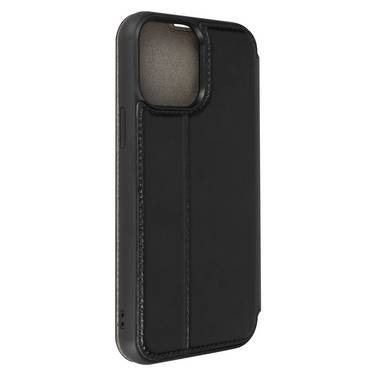 Étui pour iPhone 13 Pro Max Cuir Véritable Porte-carte Support Vidéo