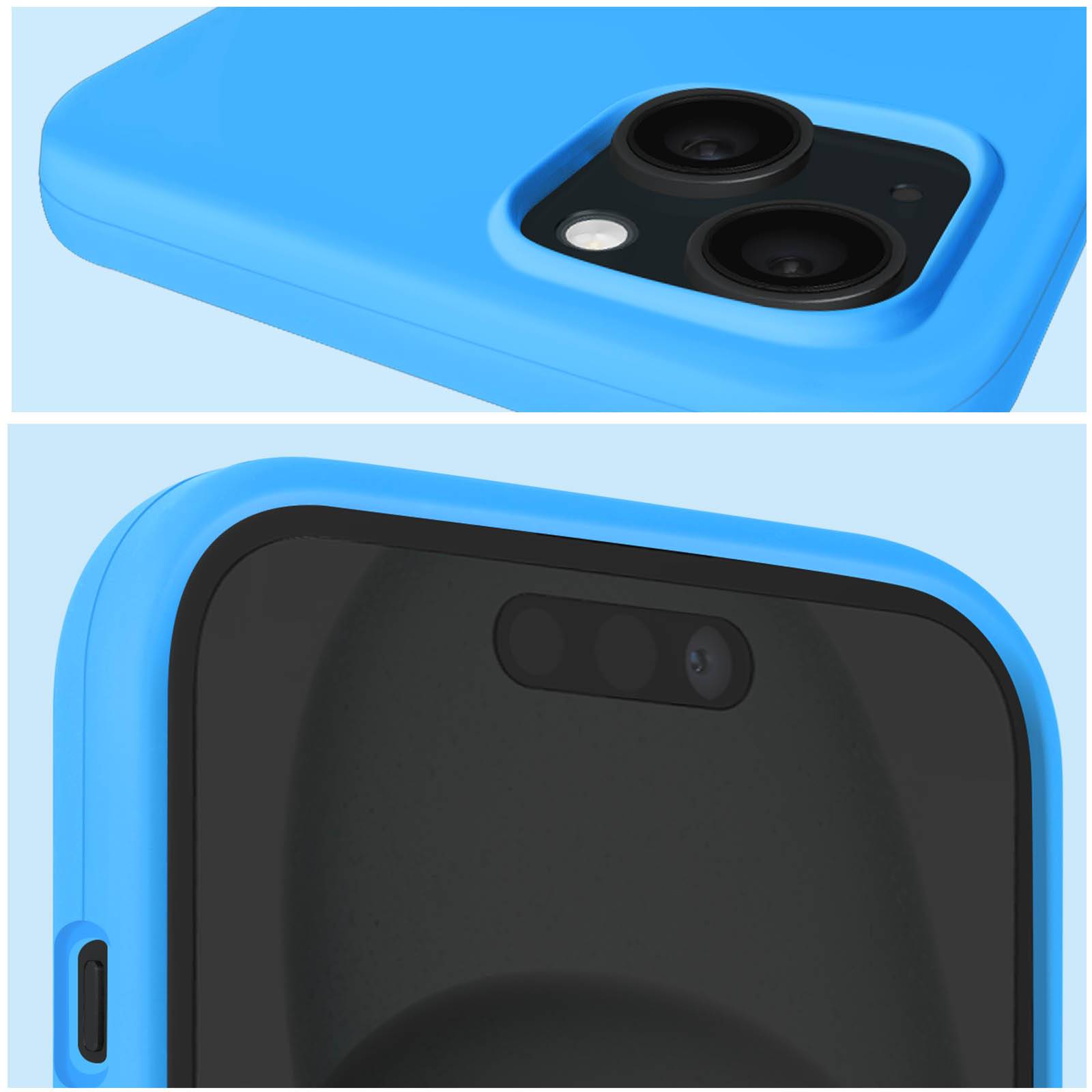 Coque pour iPhone 15 Semi-rigide Intérieur Microfibre Bords Surélevés-3