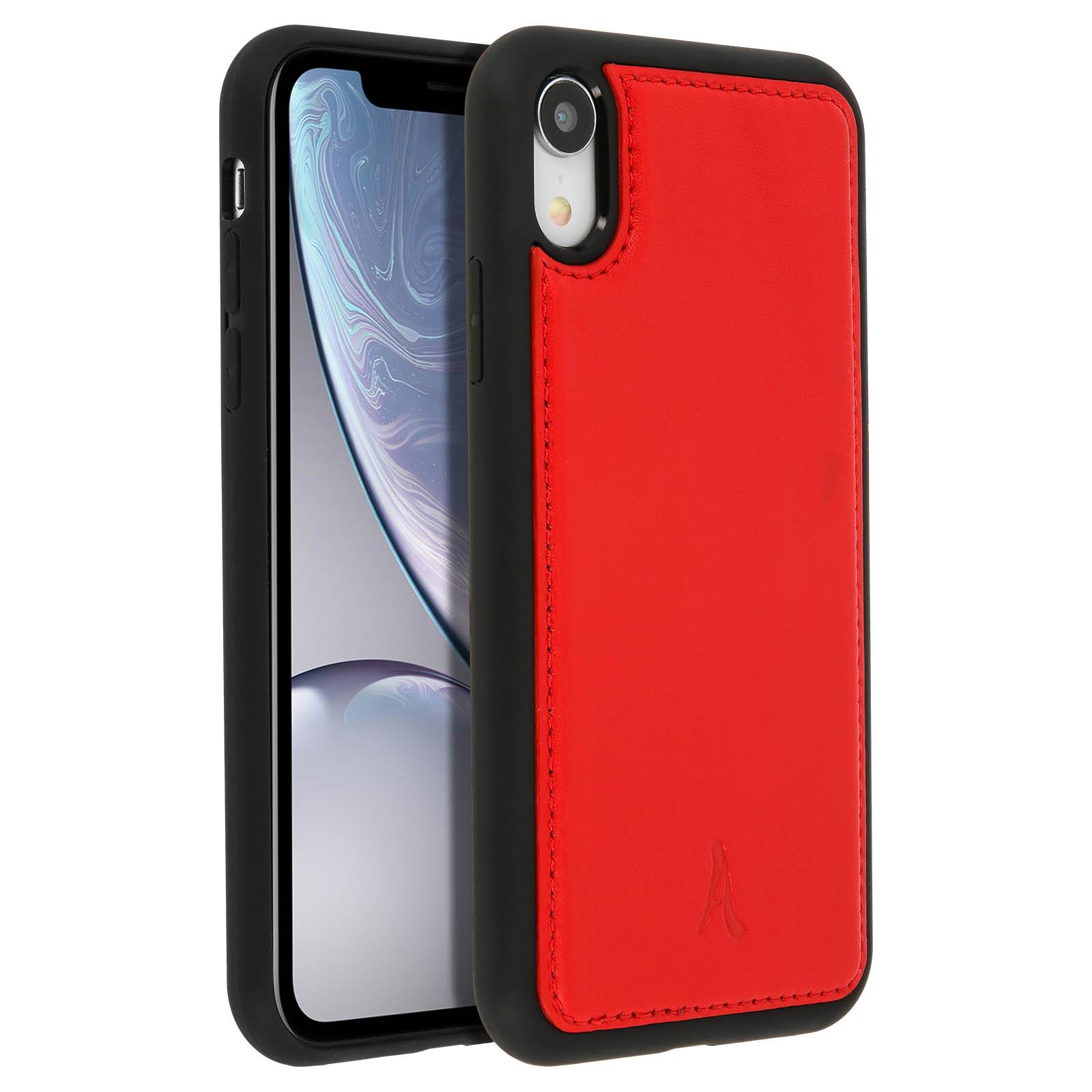 Coque pour iPhone XR Protection Rigide Cuir Véritable-0
