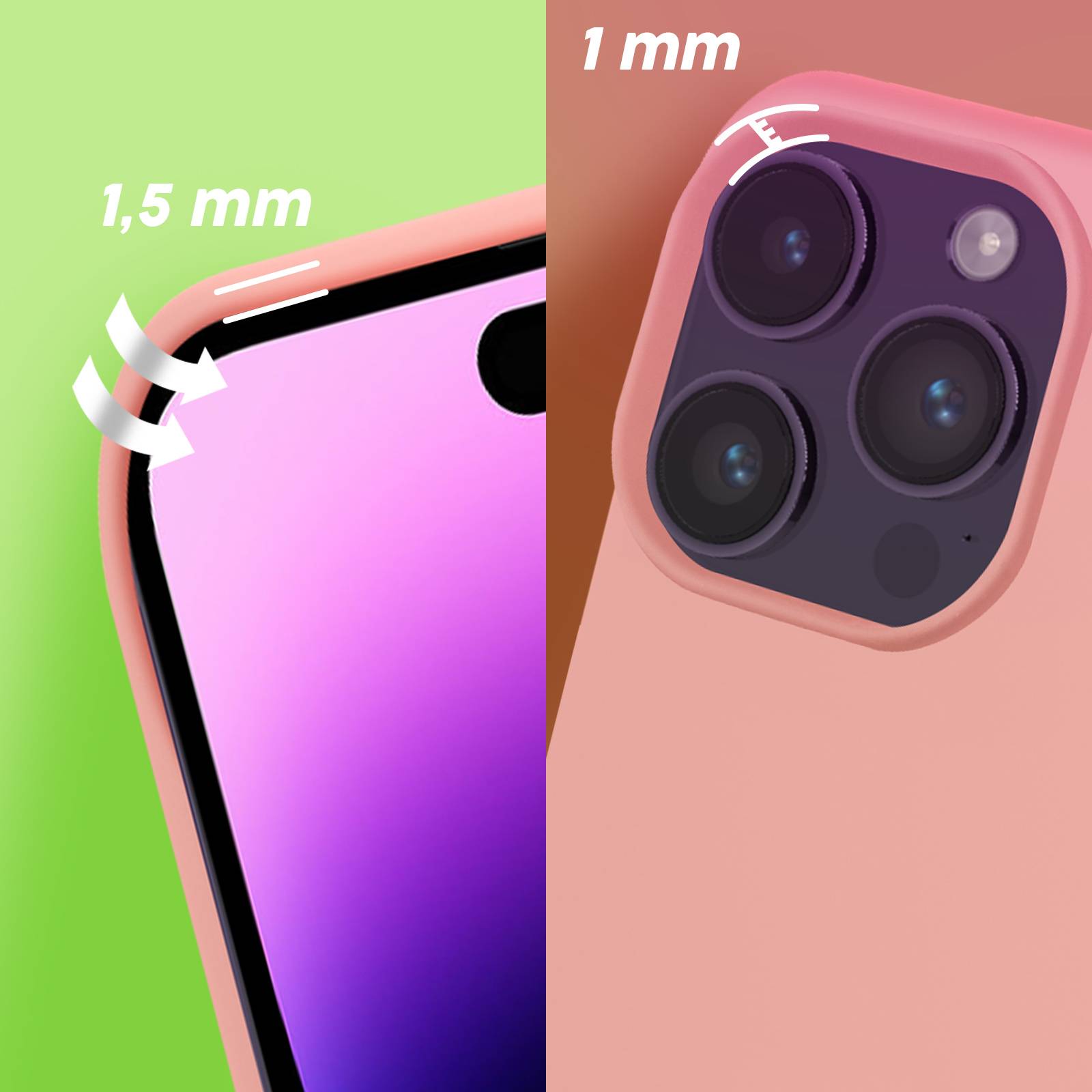 Coque pour iPhone 14 Pro Max Semi-rigide Fine Intérieur Doux-4