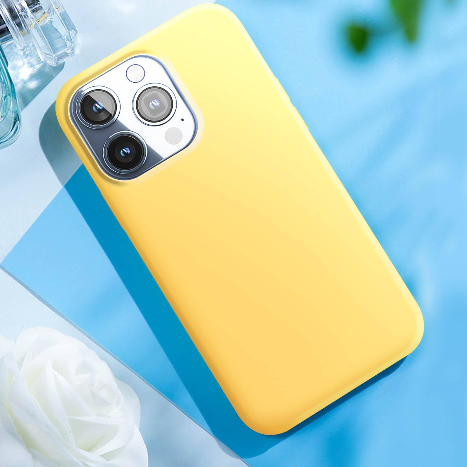 Coque pour iPhone 15 Pro Max Semi-rigide Intérieur Microfibre-2