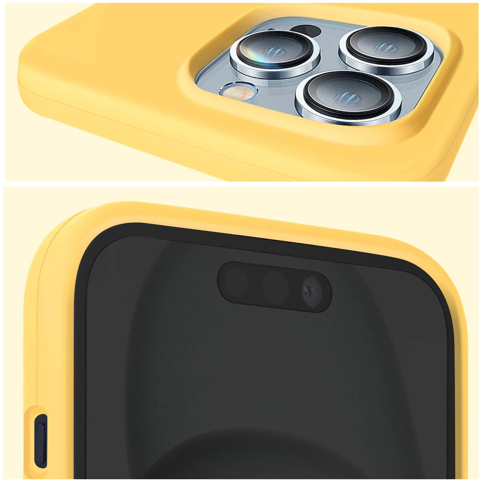 Coque pour iPhone 15 Pro Max Semi-rigide Intérieur Microfibre-3