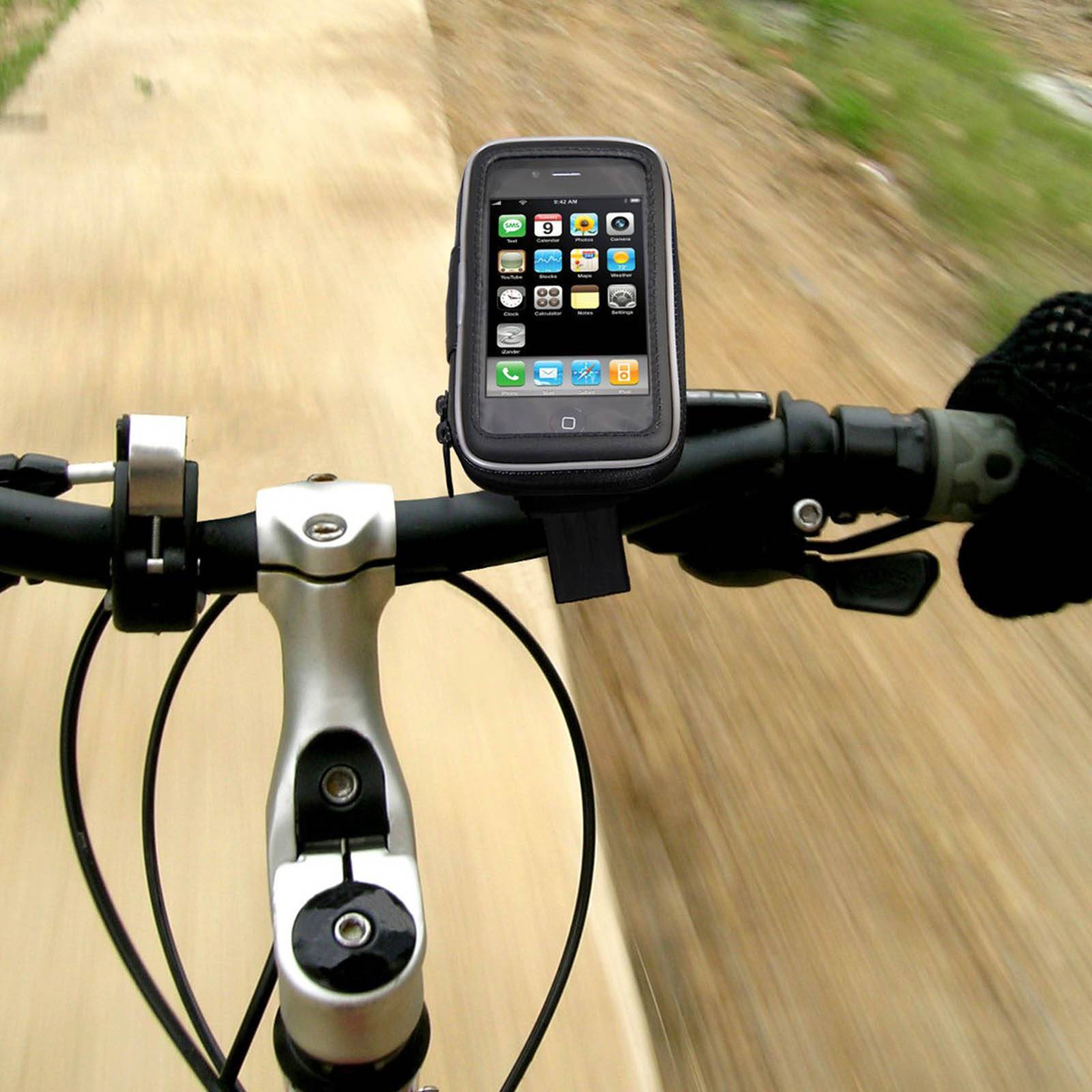 Support Vélo/Moto Smartphone 4'' à 6,4'' Waterproof Rotatif à 360°-3