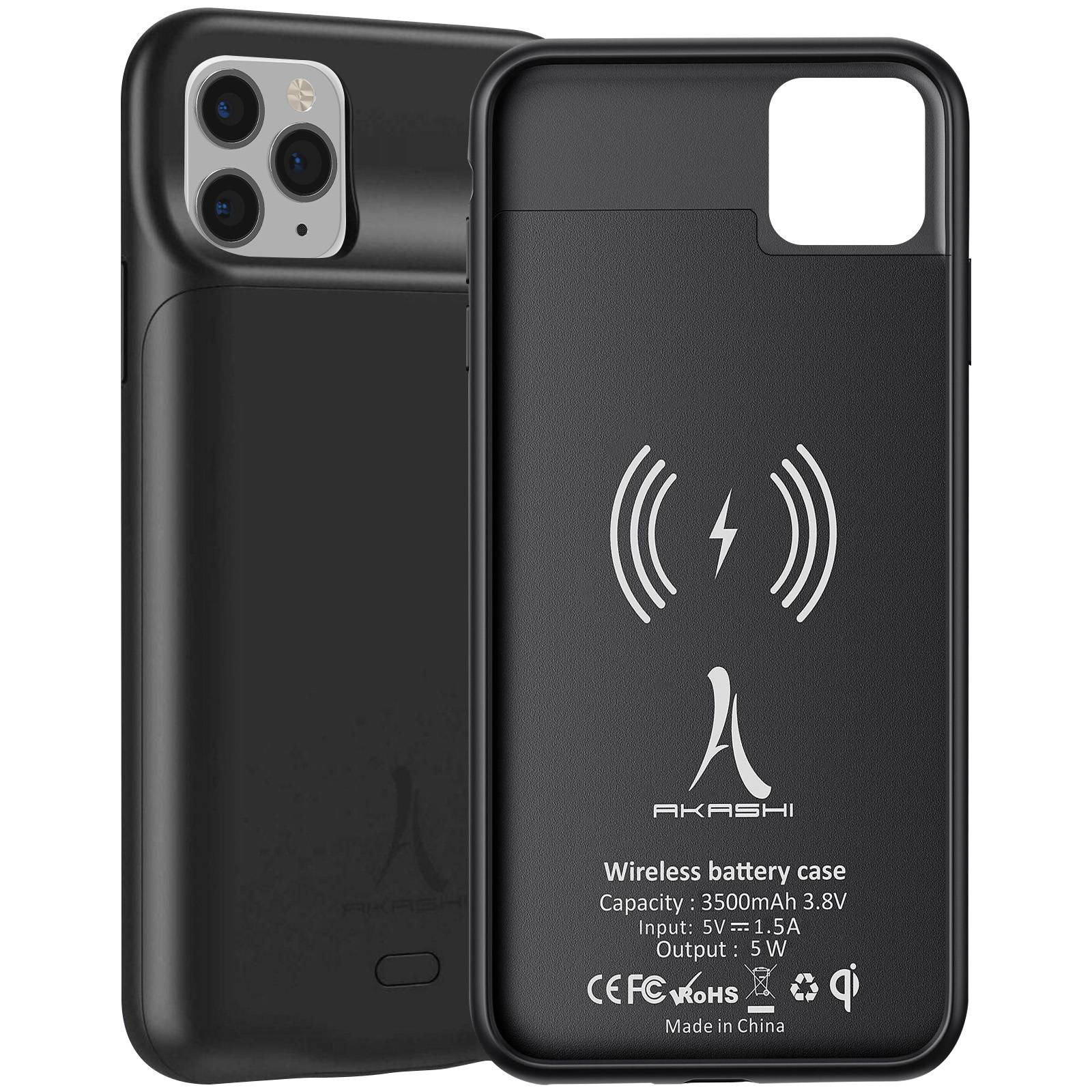 Coque pour iPhone 11 Pro Protection Rigide 2 en 1 Batterie 3500mAh-4