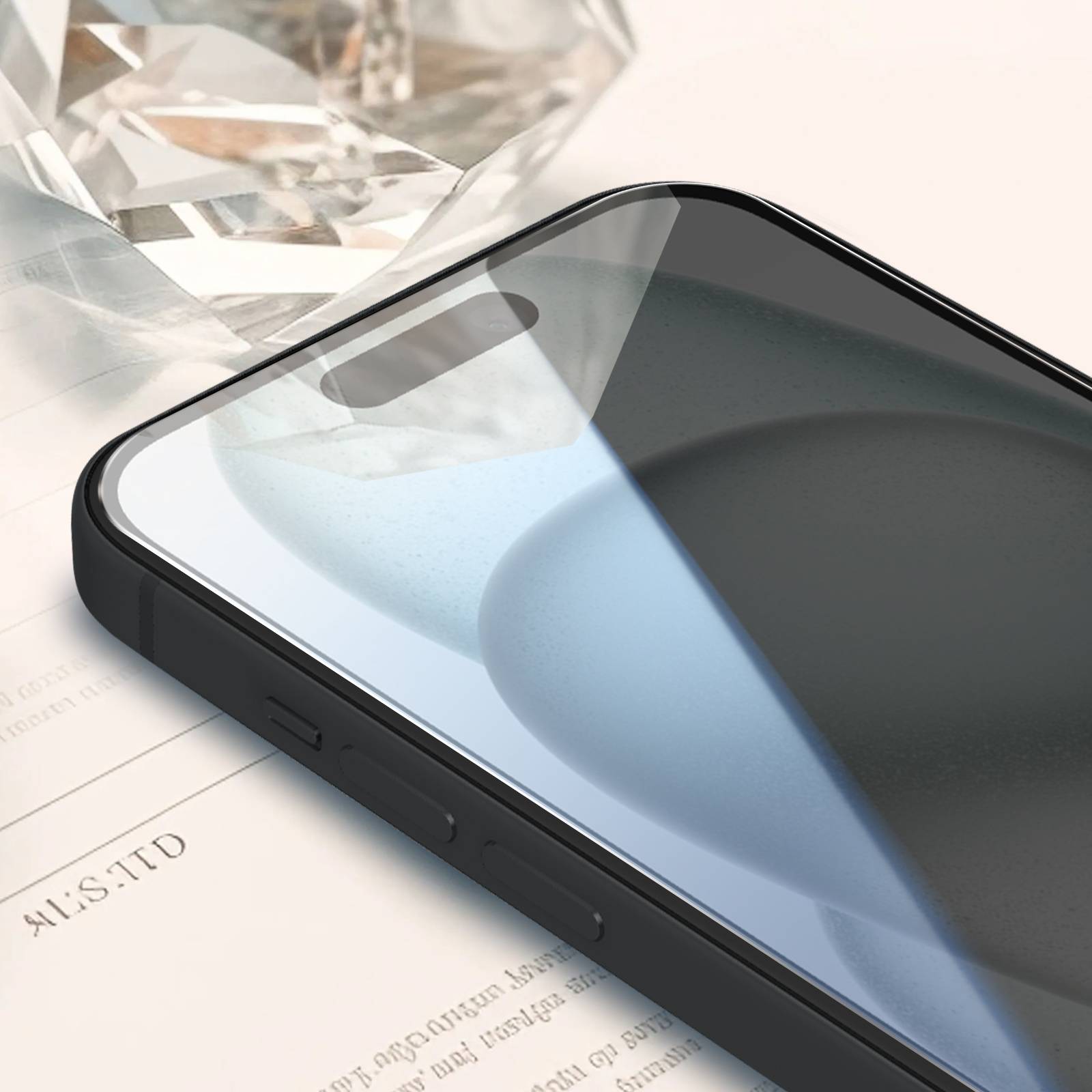 Verre Trempé pour iPhone 15 Dureté 9H Anti-rayures-2