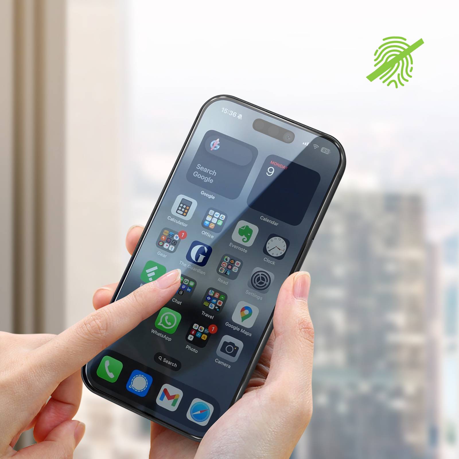 Verre Trempé pour iPhone 15 Dureté 9H Anti-rayures-4
