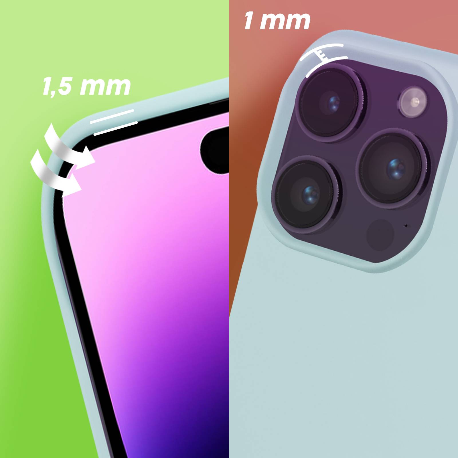 Coque pour iPhone 14 Pro Max Semi-rigide Fine Intérieur Doux-4