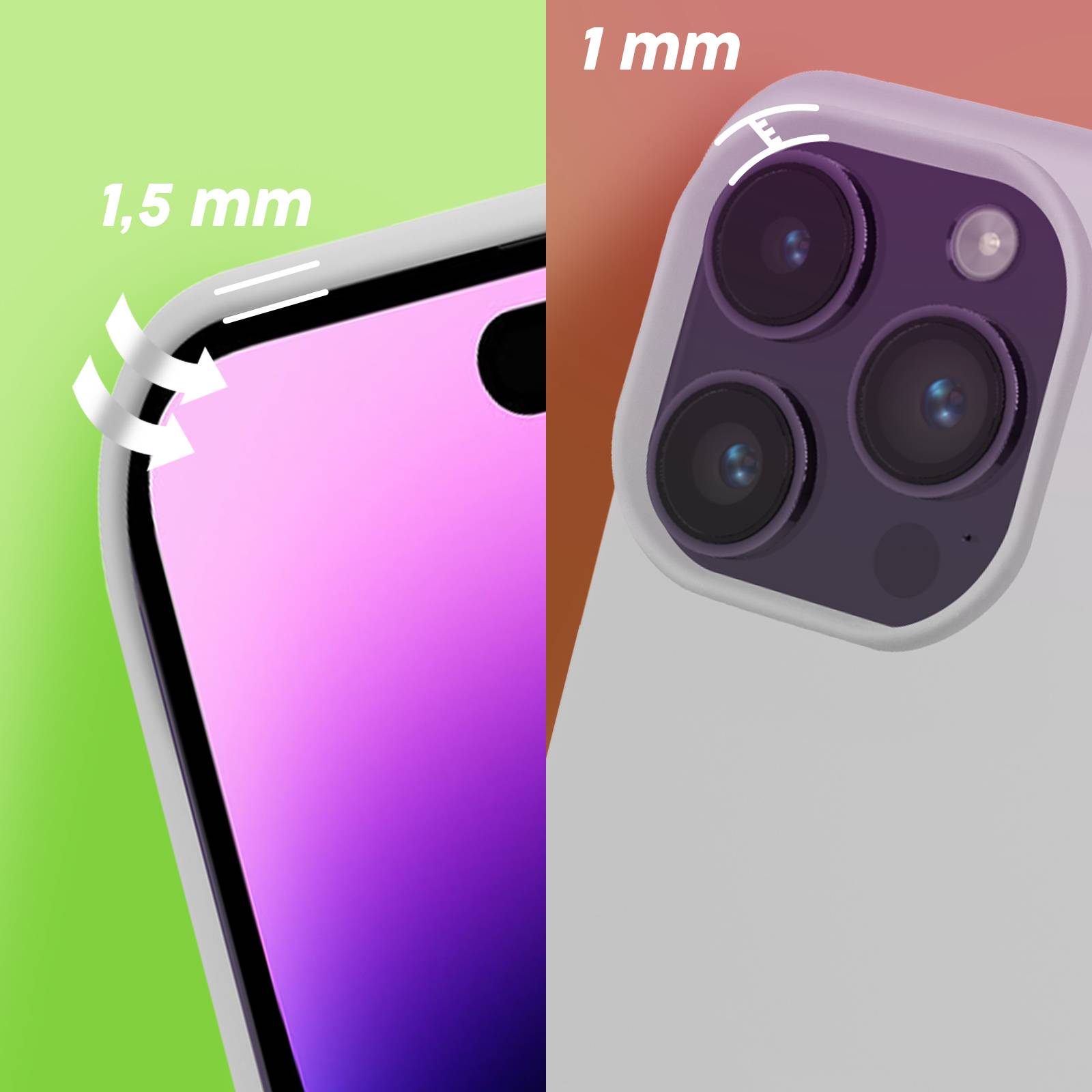 Coque pour iPhone 14 Pro Max Semi-rigide Fine Légère Intérieur Doux-4