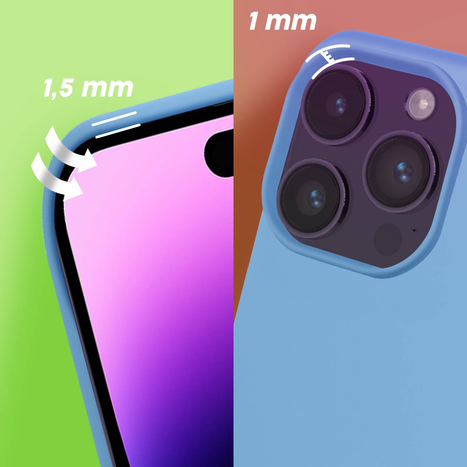 Coque pour iPhone 14 Pro Semi-rigide Fine Légère Intérieur Doux-4