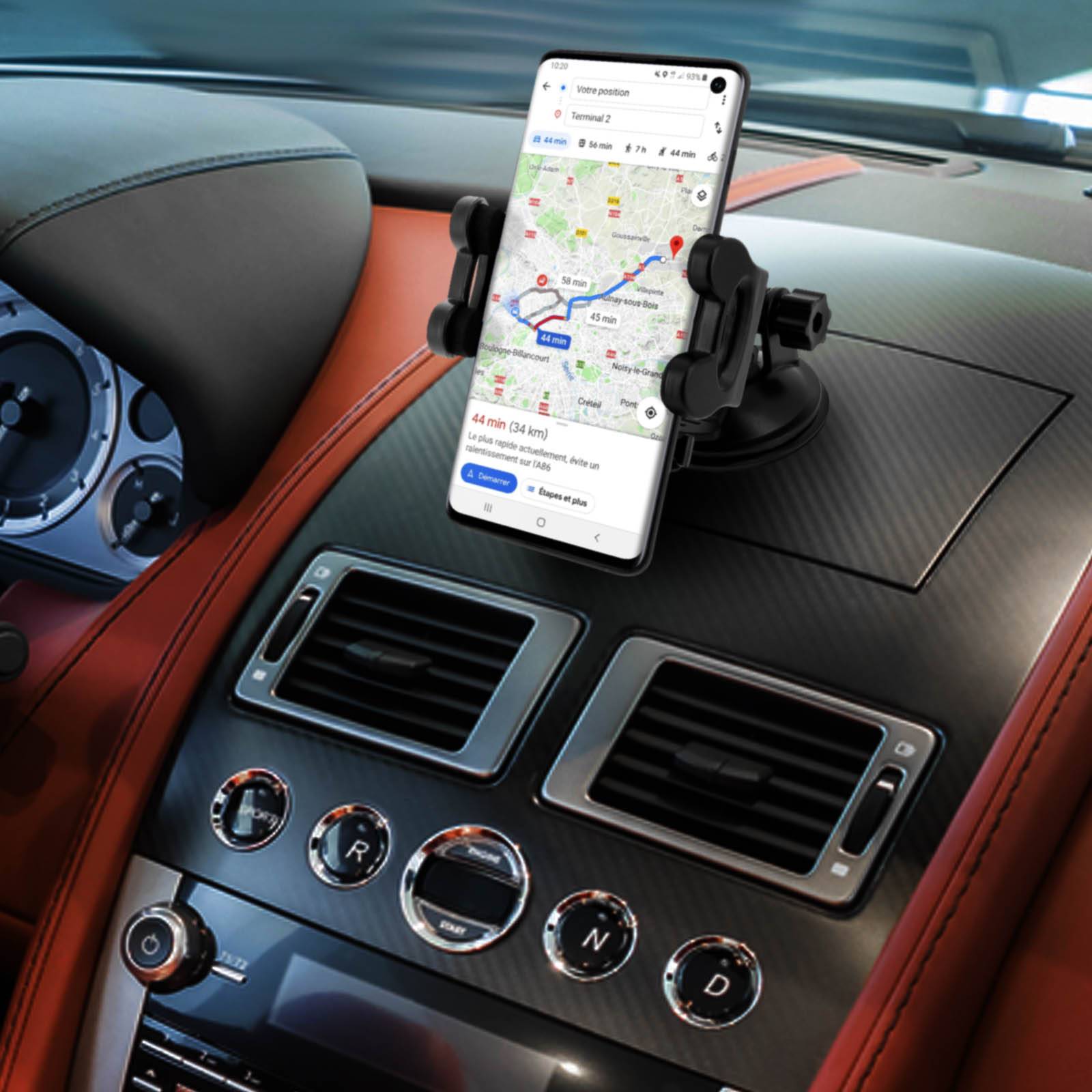 Support Voiture Smartphone Tableau de bord/Grille d'aération/Pare-brise-3