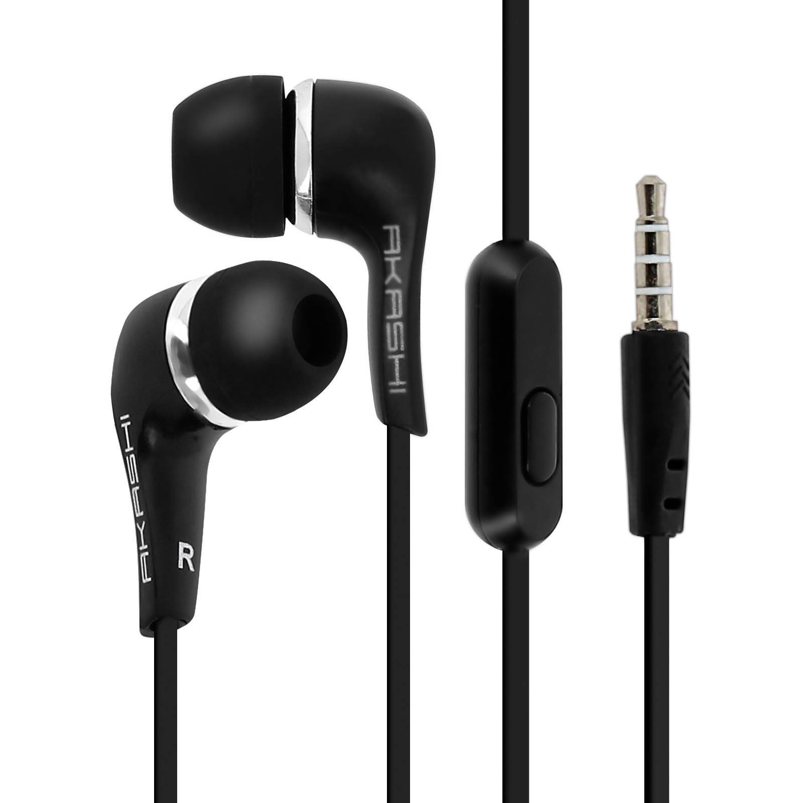 Écouteurs Stéréo Intra-auriculaire Filaire Télécommande Jack 3.5mm-0