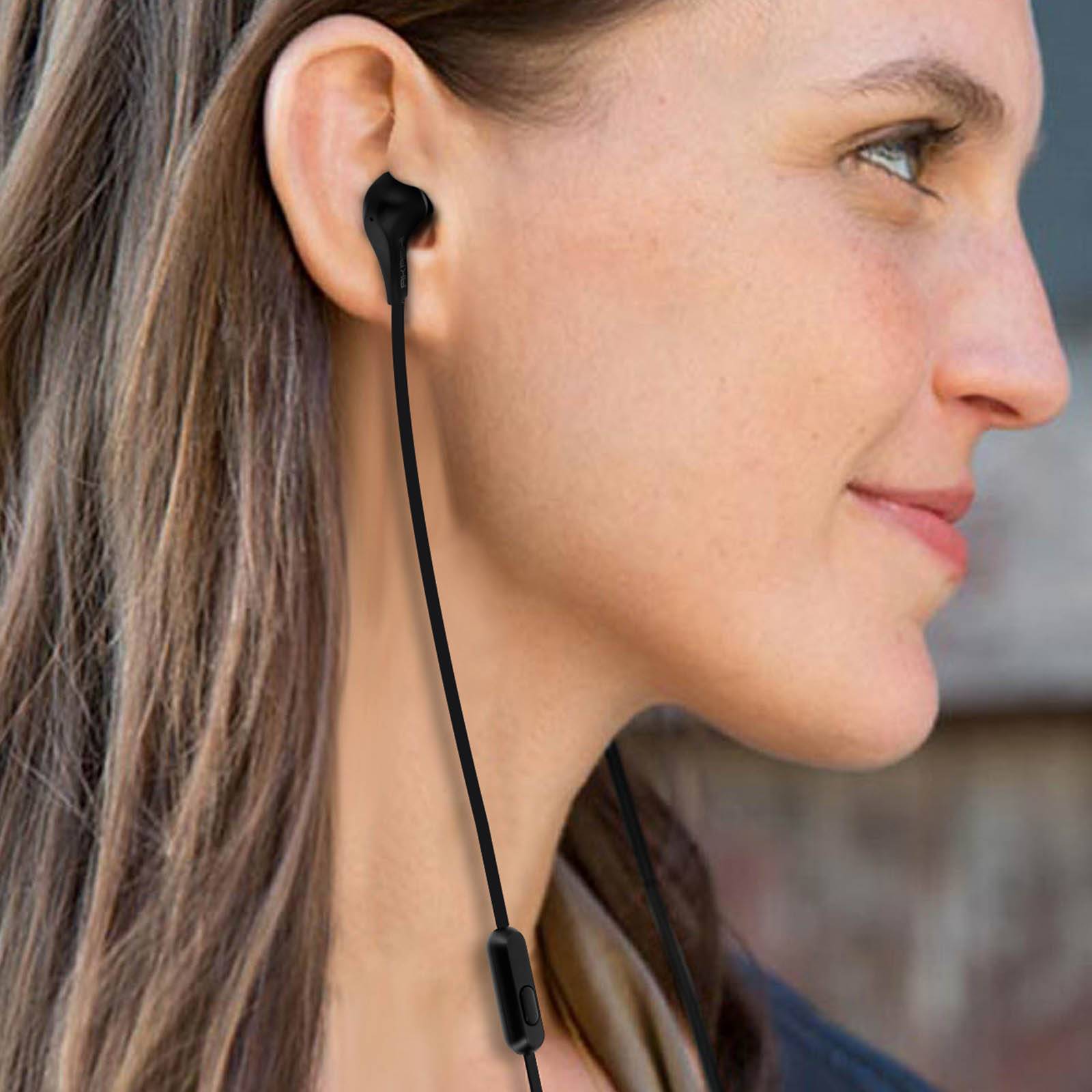 Écouteurs Stéréo Intra-auriculaire Filaire Télécommande Jack 3.5mm-2