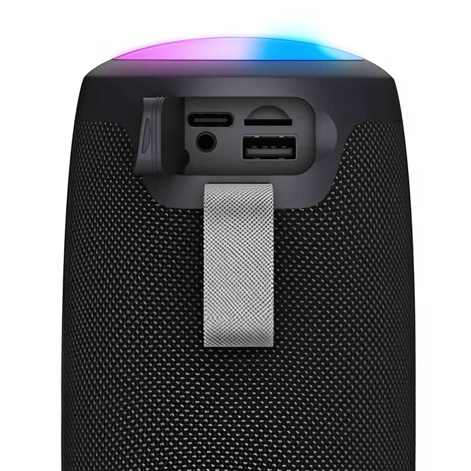 Enceinte Bluetooth 10W Portable Autonomie 10h et LED Multicolore-4