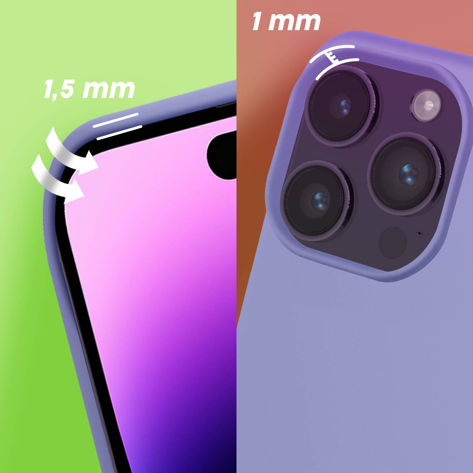 Coque pour iPhone 14 Pro Max Semi-rigide Fine Légère Intérieur Doux-4