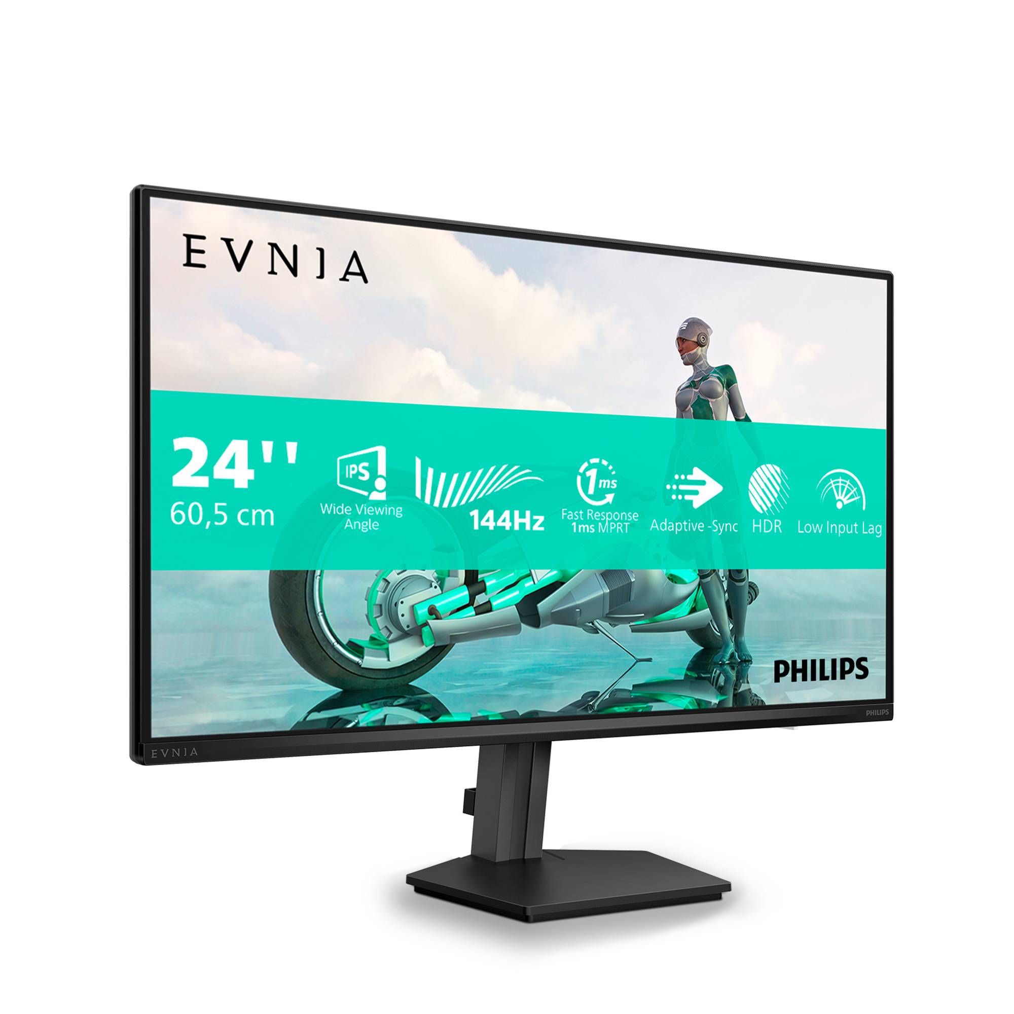 PHILIPS Evnia 3000 24M2N3200NF Ecran Gaming -24p- 1920 x 1080 FHD 144 Hz - IPS - 300cd/m² - 1500:1 - HDR10 - 0.5 ms- HD-4