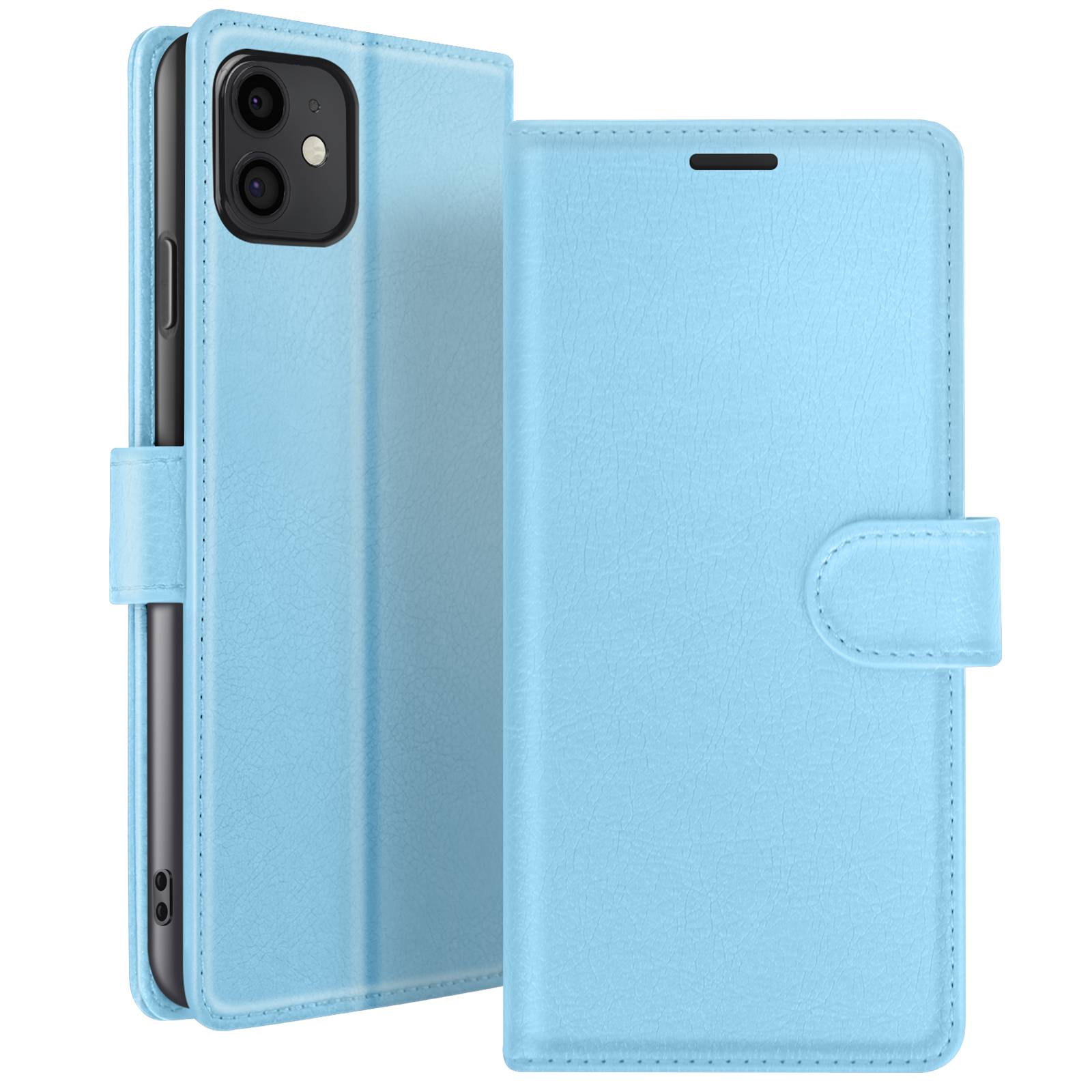 Étui Portefeuille pour iPhone 11 Support et Languette Magnétique-0