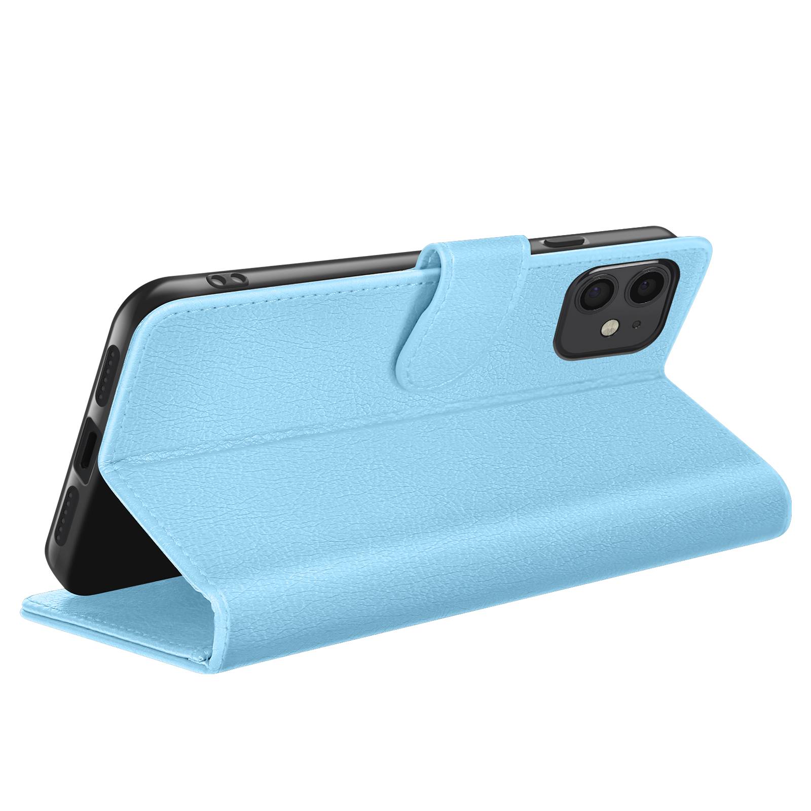 Étui Portefeuille pour iPhone 11 Support et Languette Magnétique-1